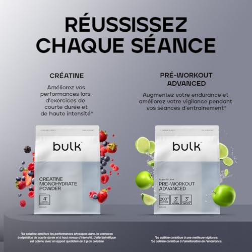Detalle de Bulk Pure Whey Isolate Chocolat — 1kg, protéine isolate de lactosérum