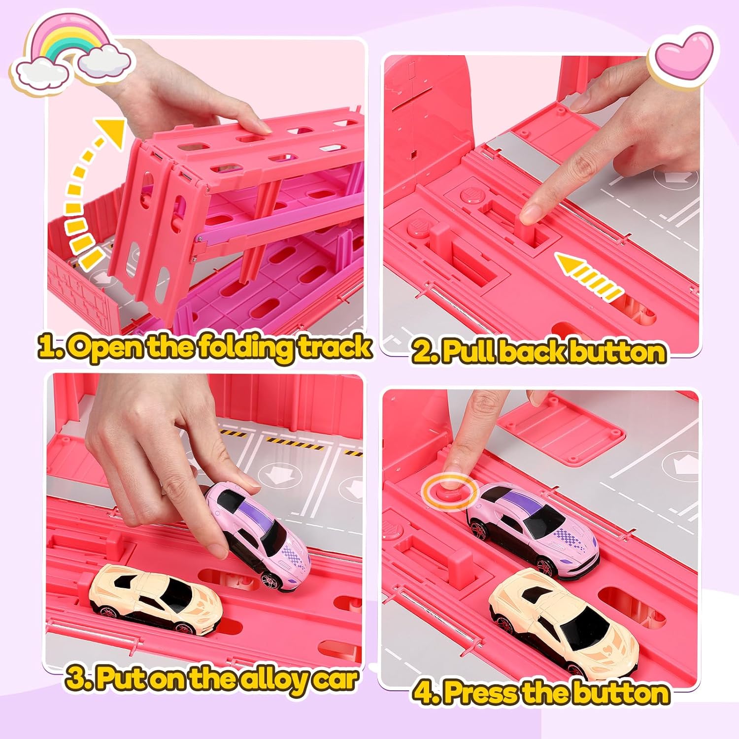 Thumbnail 3 de EUTOYZ Unicorn Toy Cars for Toddlers: Multifunctional Unicorn Transport Truck Playset