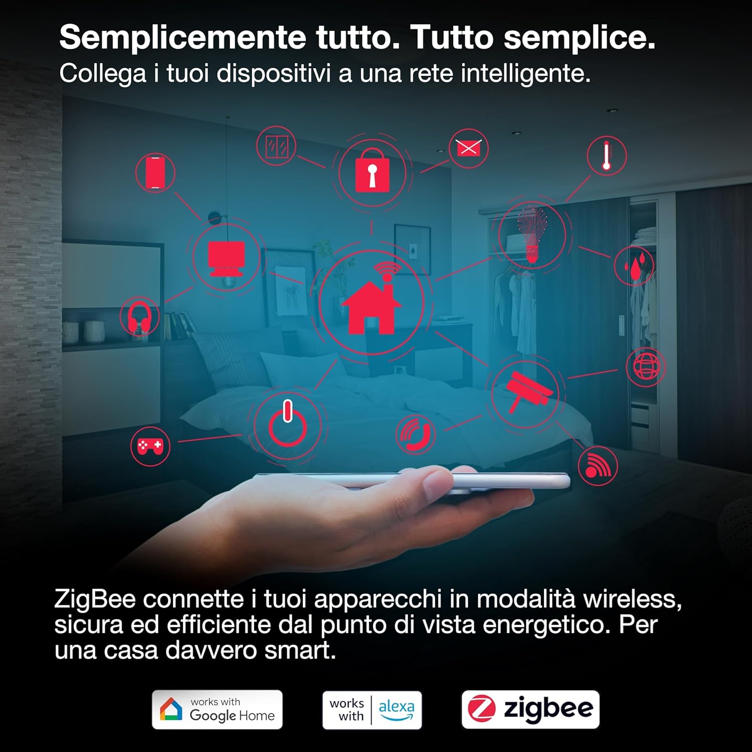 Thumbnail 4 de OSRAM SMART+ ZigBee Presa EU nera (4-pack) – controllo energetico e integrazione smart