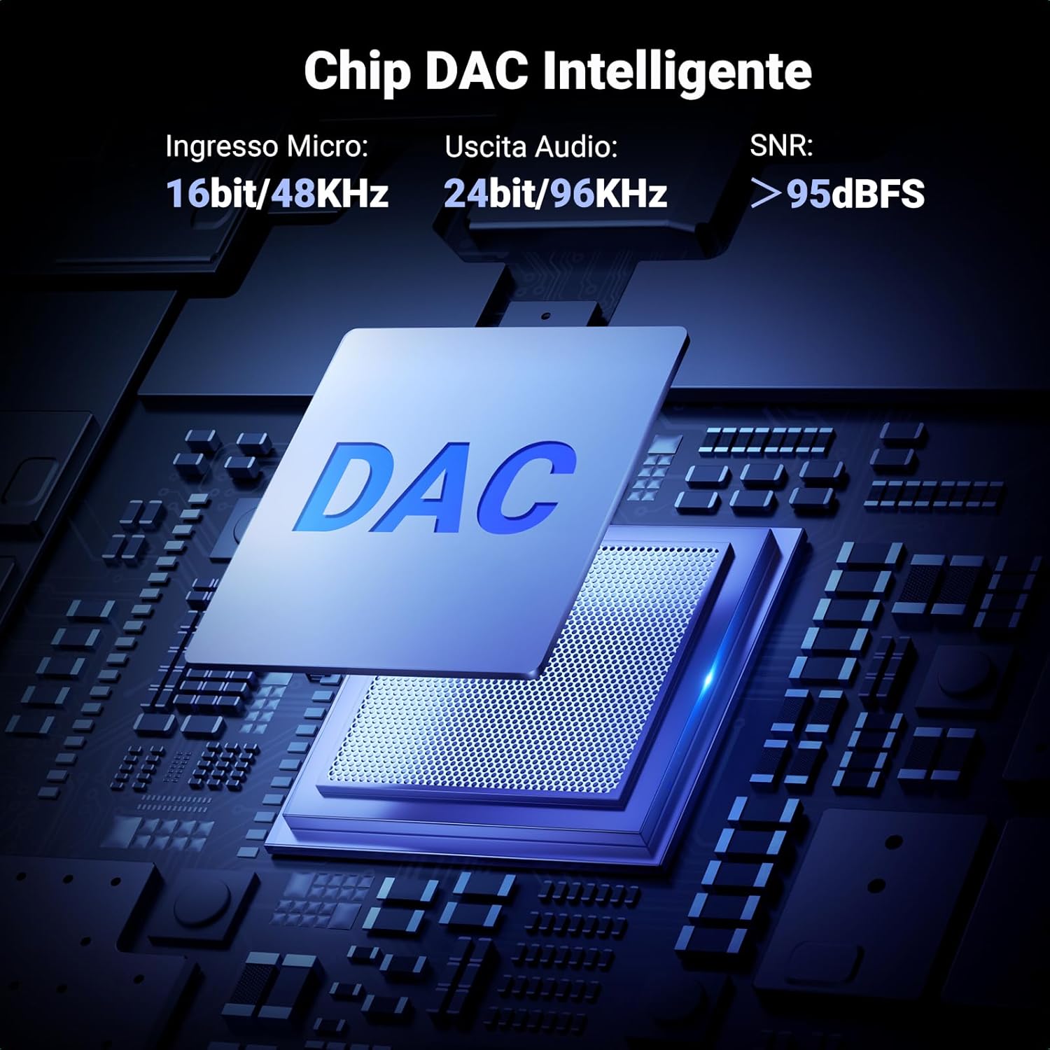 Thumbnail 3 de UGREEN Adattatore USB C a Jack 3.5mm con DAC, con connettore Type C a 90° - Cuffie/Altoparlanti Hi‑Fi