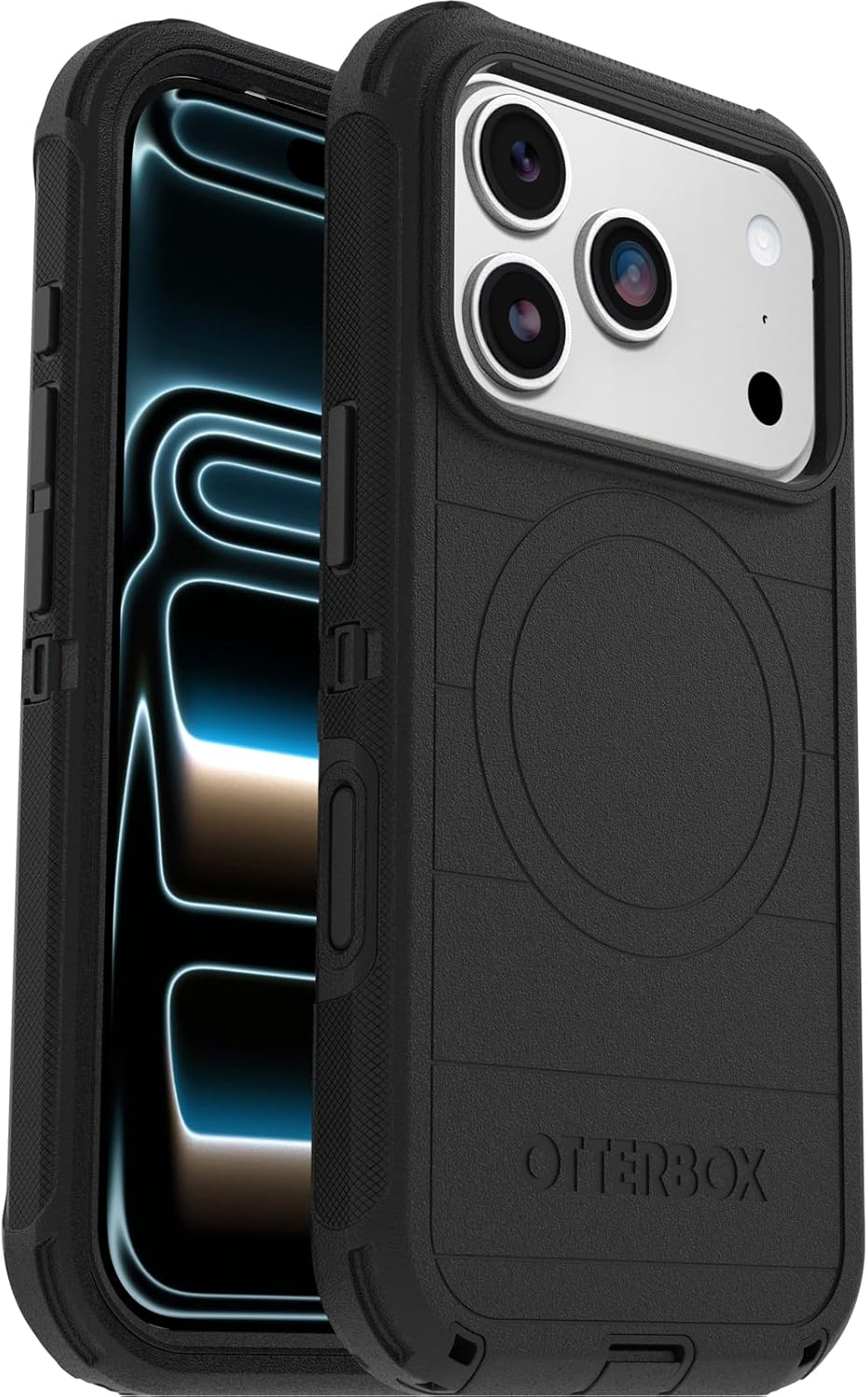 Detalle 2 de OtterBox Defender Series Pro MagSafe pour iPhone Air – coque antichoc ultra résistante, noir