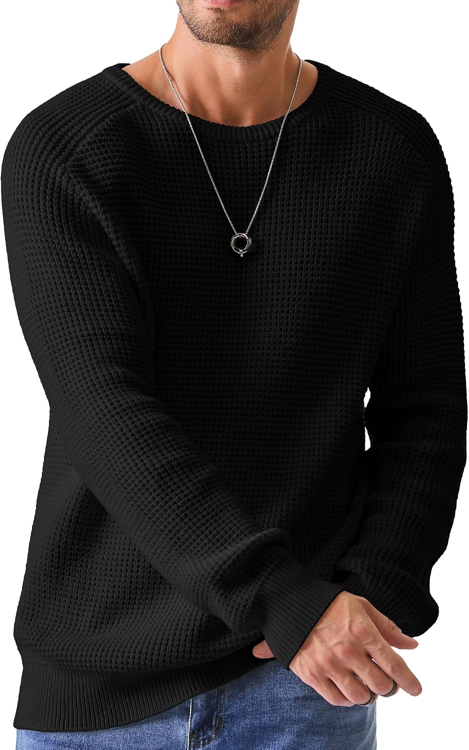 Detalle de Elegancity Rundhals Pullover Loose Fit S-3XL