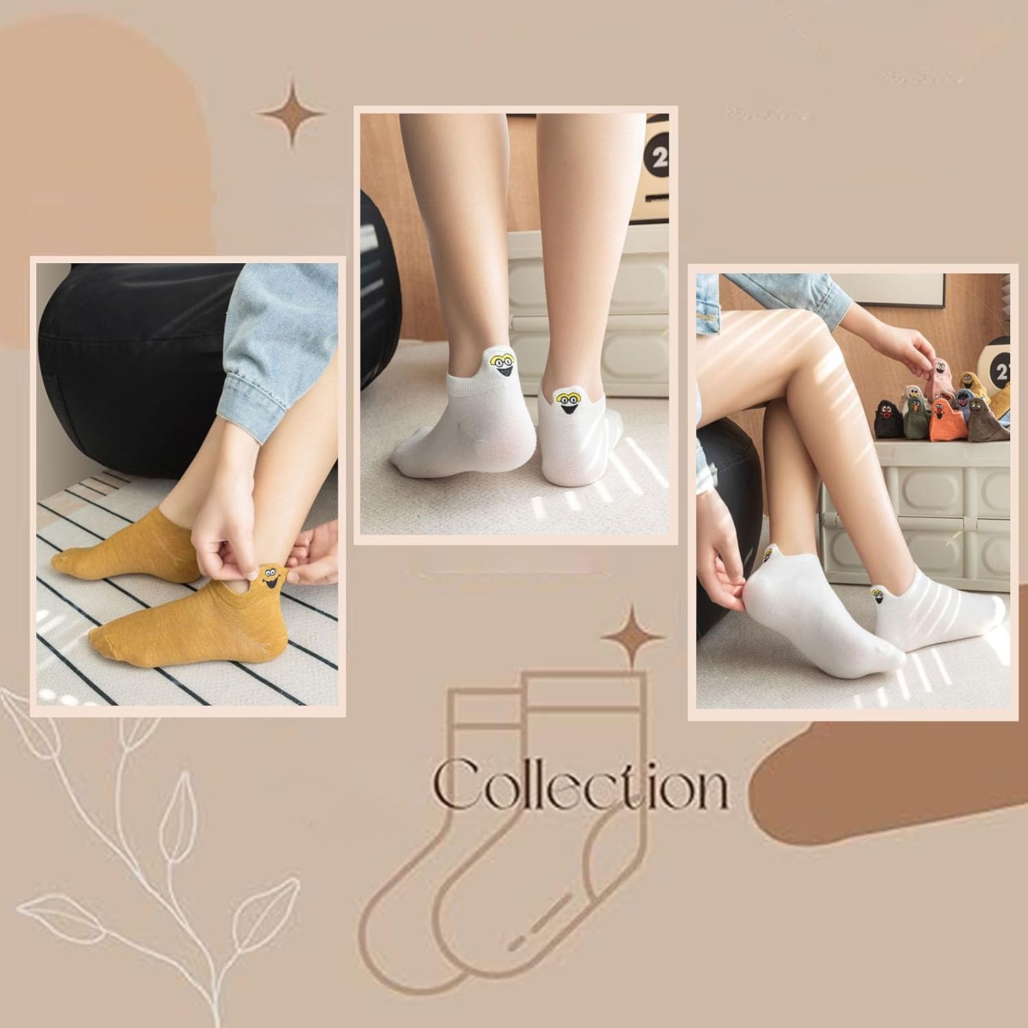 Thumbnail 4 de HAGOT Chaussettes Femme 36-42 Fantaisie 10 paires