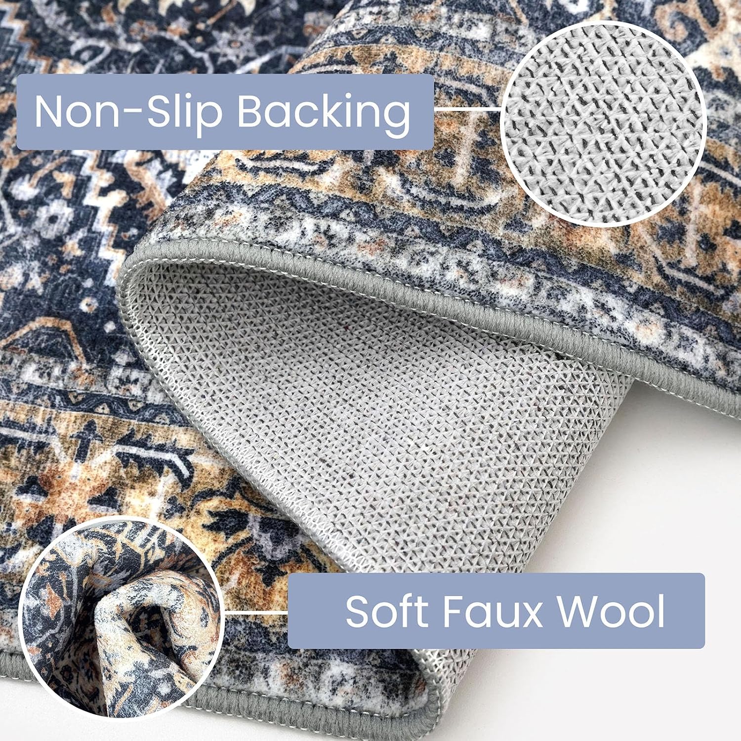Thumbnail 3 de KOZYFLY Runners 3x8 Ft Washable Runner