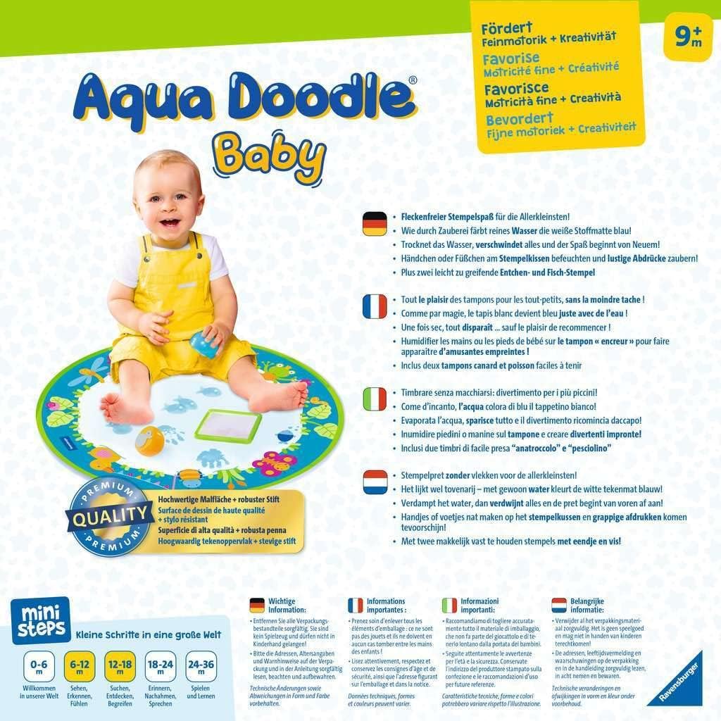 Detalle 2 de Ravensburger ministeps 4181 Aqua Doodle Baby-stempelset met watermat