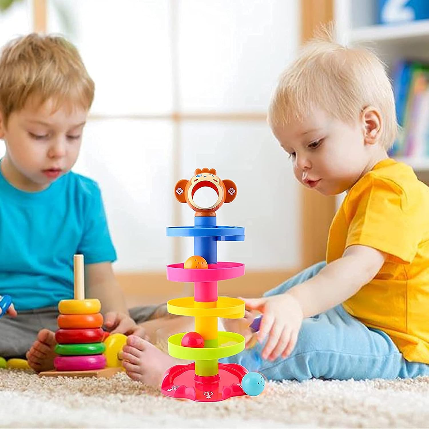 Detalle 2 de Baby Ball Drop and Roll Ramp Toy for 9-18 Months