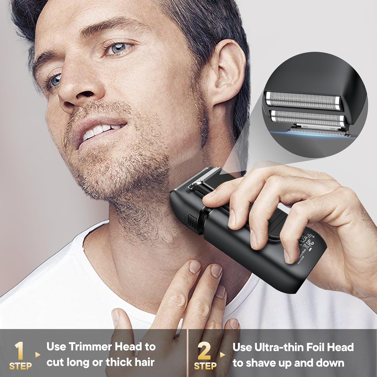 Detalle de Brightup Foil Shaver USB-C Rechargeable foil razor