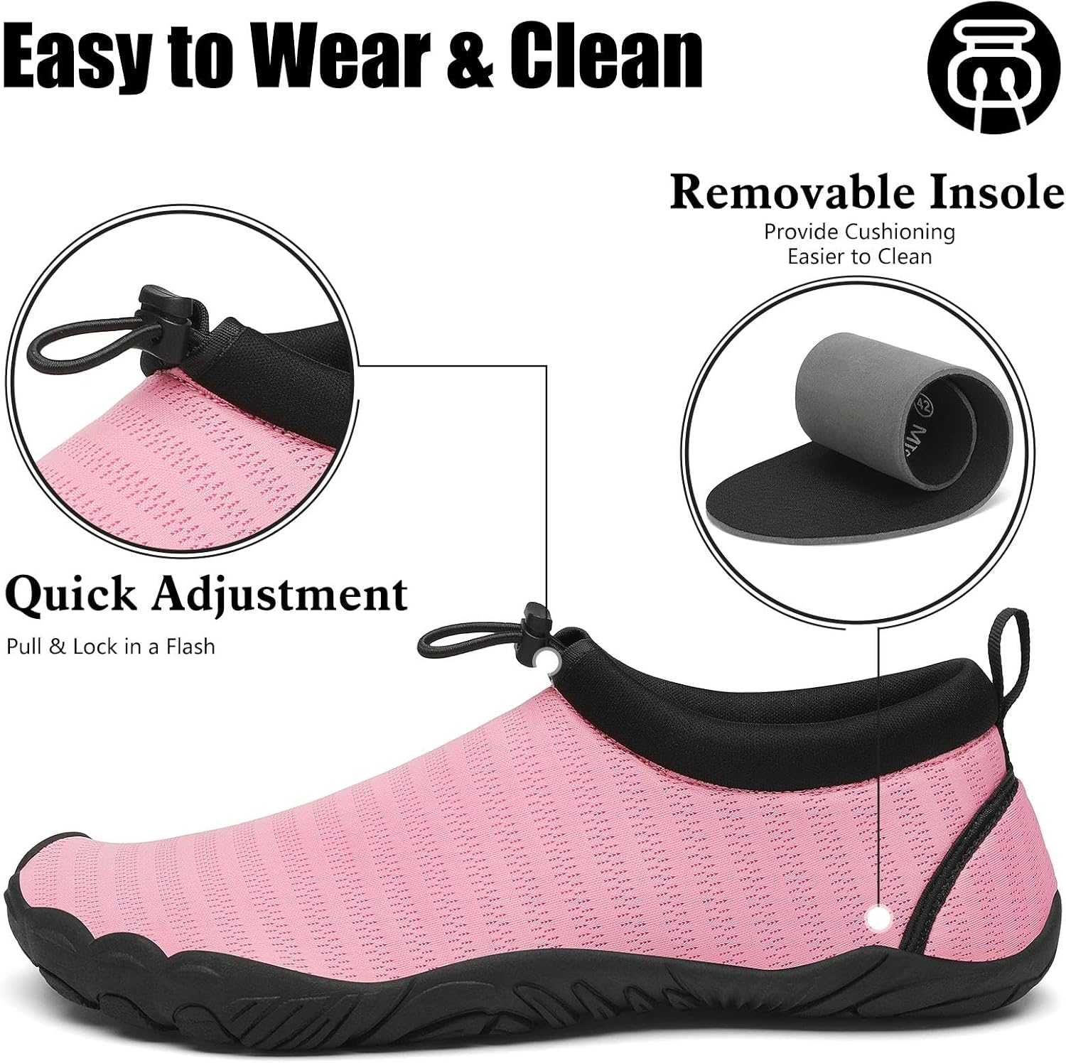 Thumbnail 2 de Mishansha Badeschuhe Unisex – atmungsaktive Aquaschuhe, EU 36–46