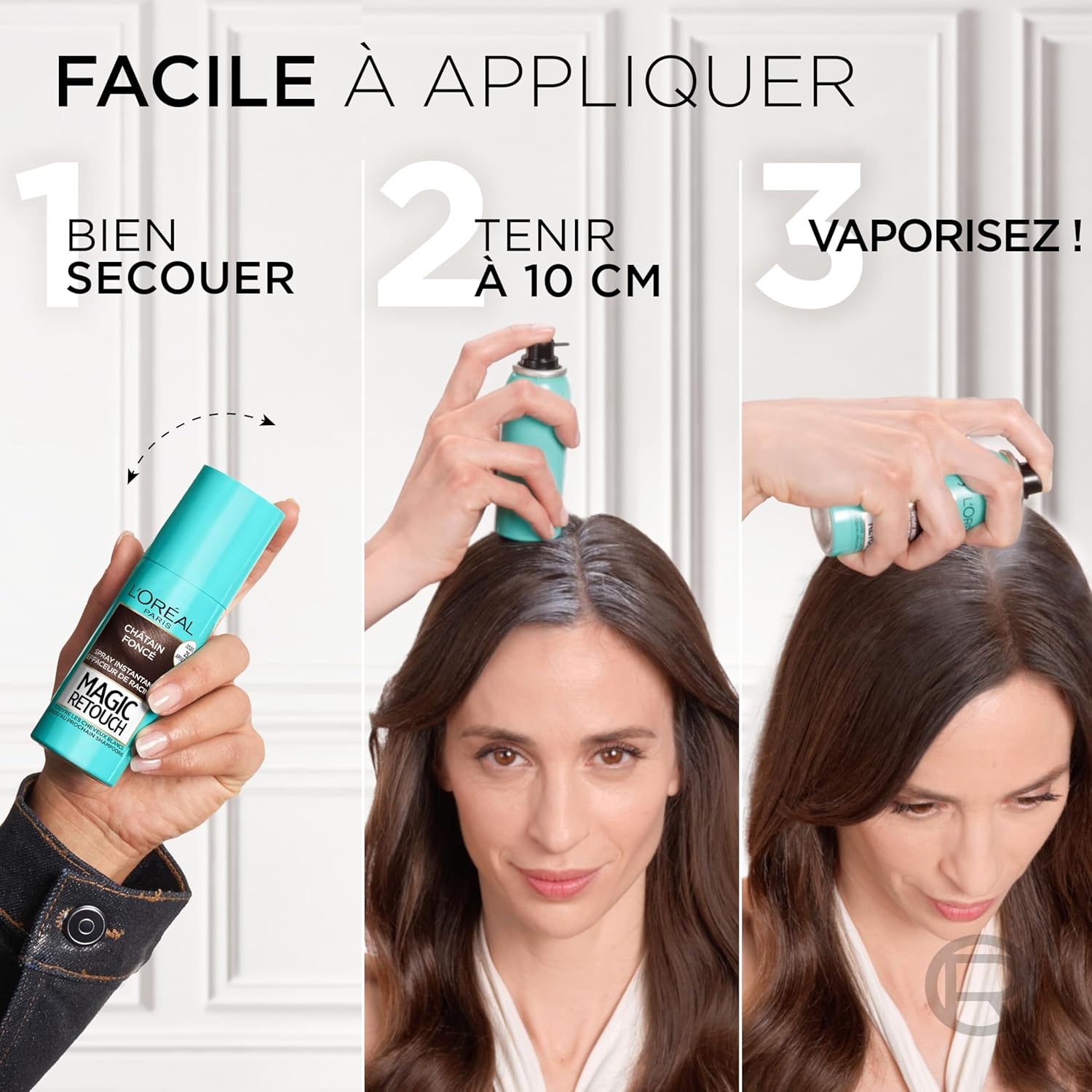 Thumbnail 5 de L’Oréal Paris Magic Retouch - Correcteur de racines et cheveux blancs, Châtain Clair, 75 ml