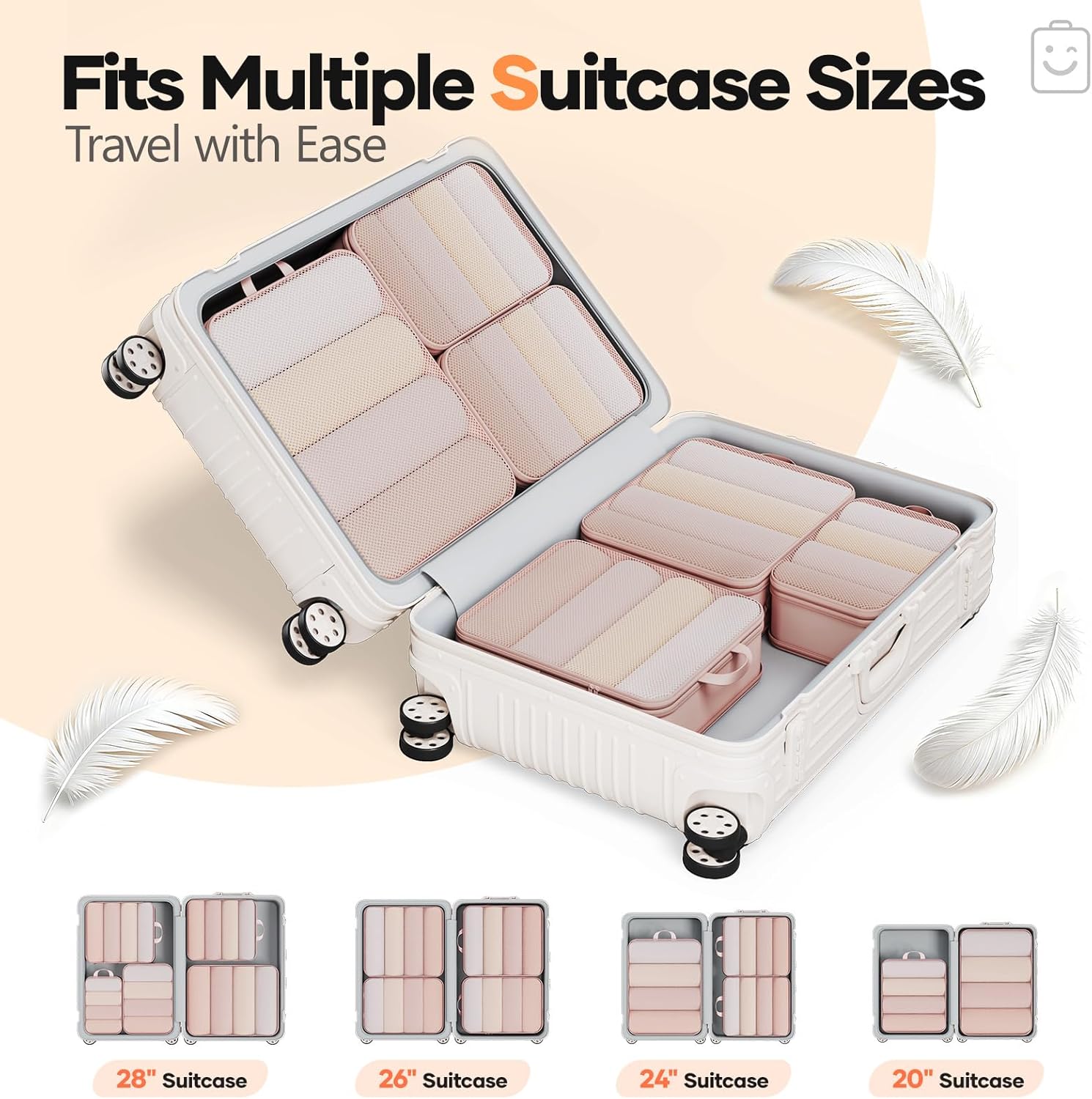 Thumbnail 6 de Veken Compression Packing Cubes, 6-Piece Set