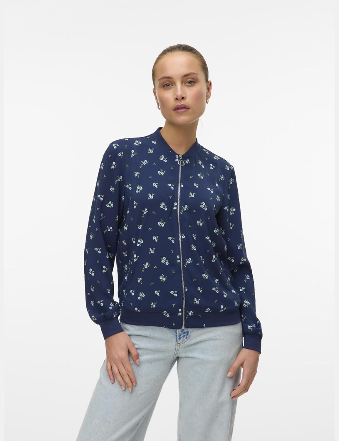Thumbnail 2 de VERO MODA Damen Mantel VMCOCO leichte Jacke mit hohem Stehkragen (Regular Fit)