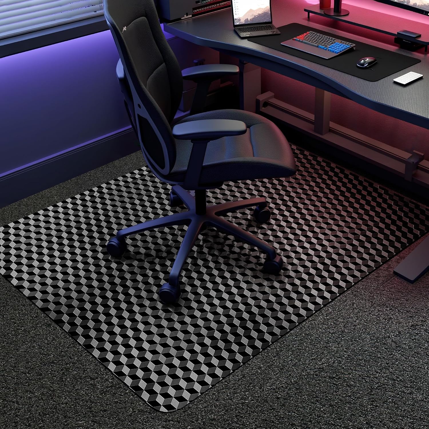 Detalle de BesWin Office Chair Mat for Carpet 76x122cm