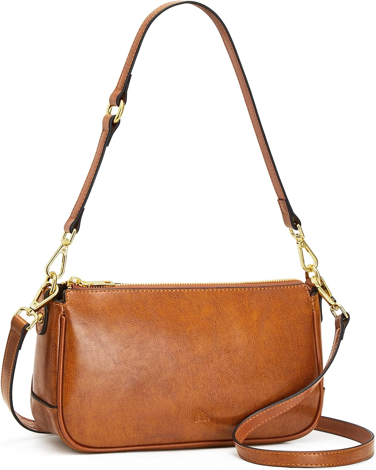 Detalle de Kattee Tote Sacs à main — sac à bandoulière féminin, mini Hobo rétro en cuir vegan