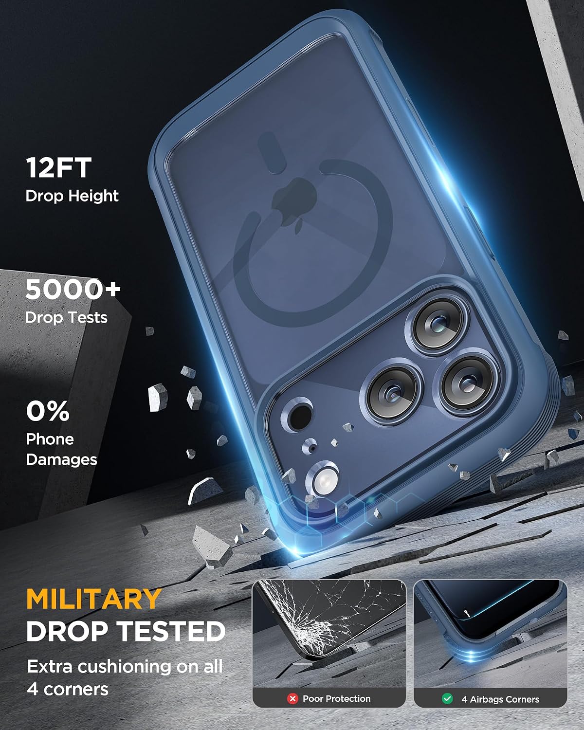 Detalle 2 de Miracase iPhone 17 Pro Max magnetic case 6.9"