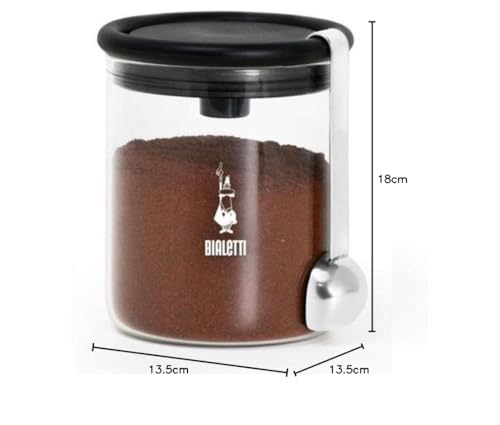 Thumbnail 7 de Bialetti Barattolo Moka in Vetro con Tappo Ermetico e Cucchiaio Dosacaffè – 250 g