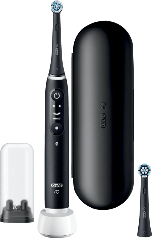 Oral-B iO 6N Schwarz + iO Sanfte Reinigung Aufsteckbürste 🪥
