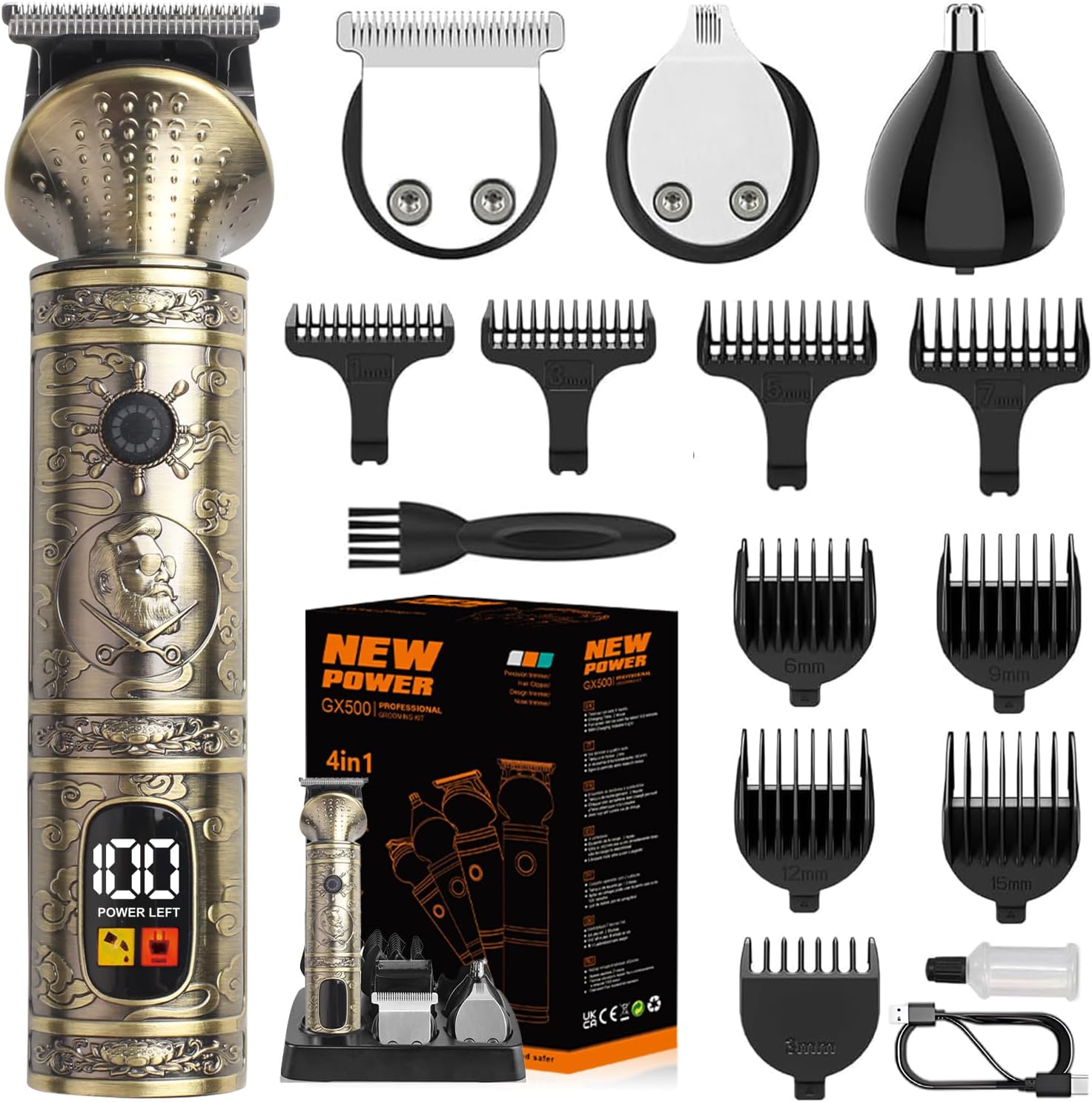 Detalle de NuvaConx Haarschneidemaschine 4in1 Haarschneider ✂
