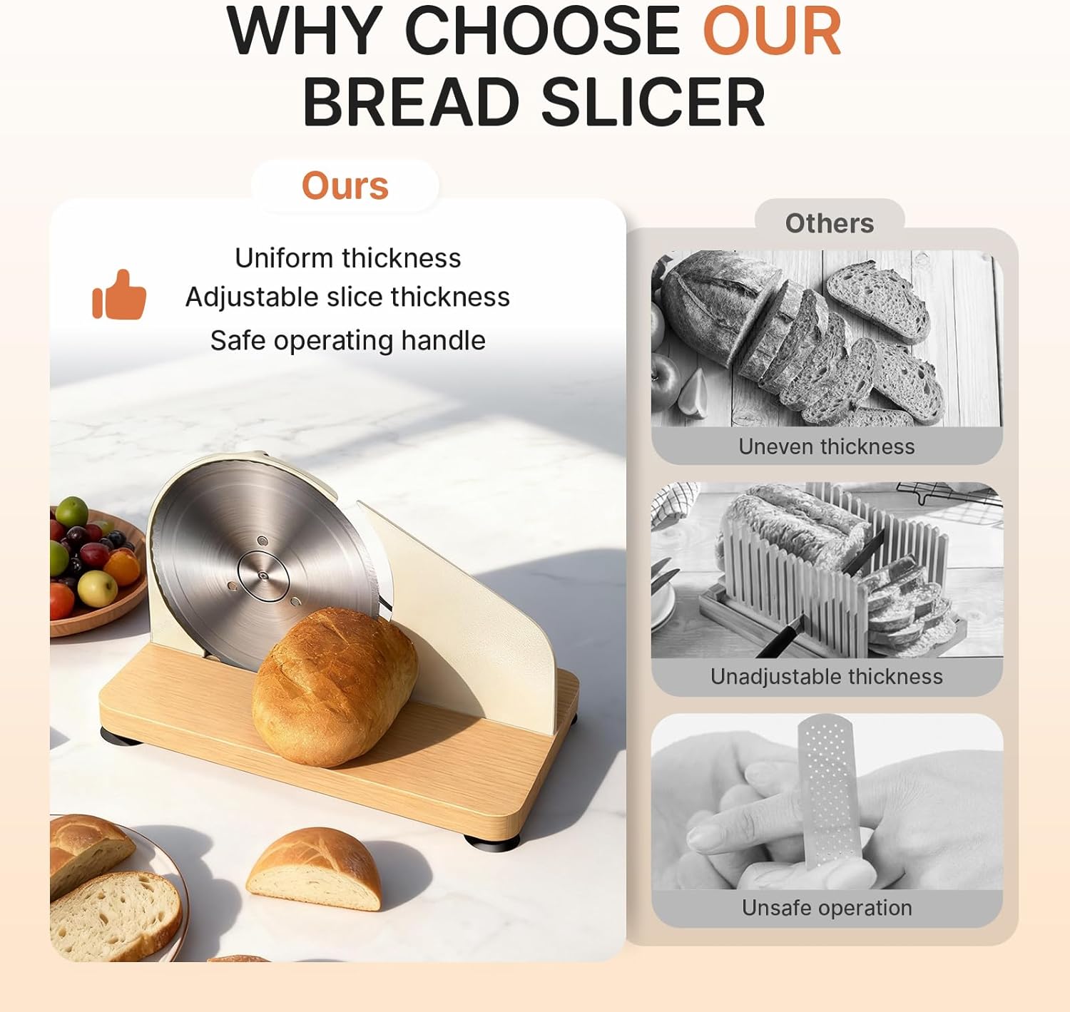 Thumbnail 5 de Upgraded Manual Bread Slicer for Sourdough