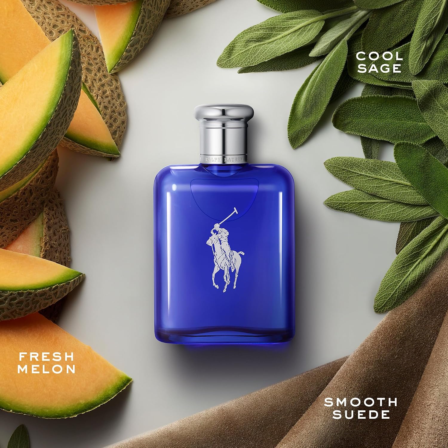 Detalle de Ralph Lauren Polo Blue 120074 Eau de Toilette with Melon and Suede Notes