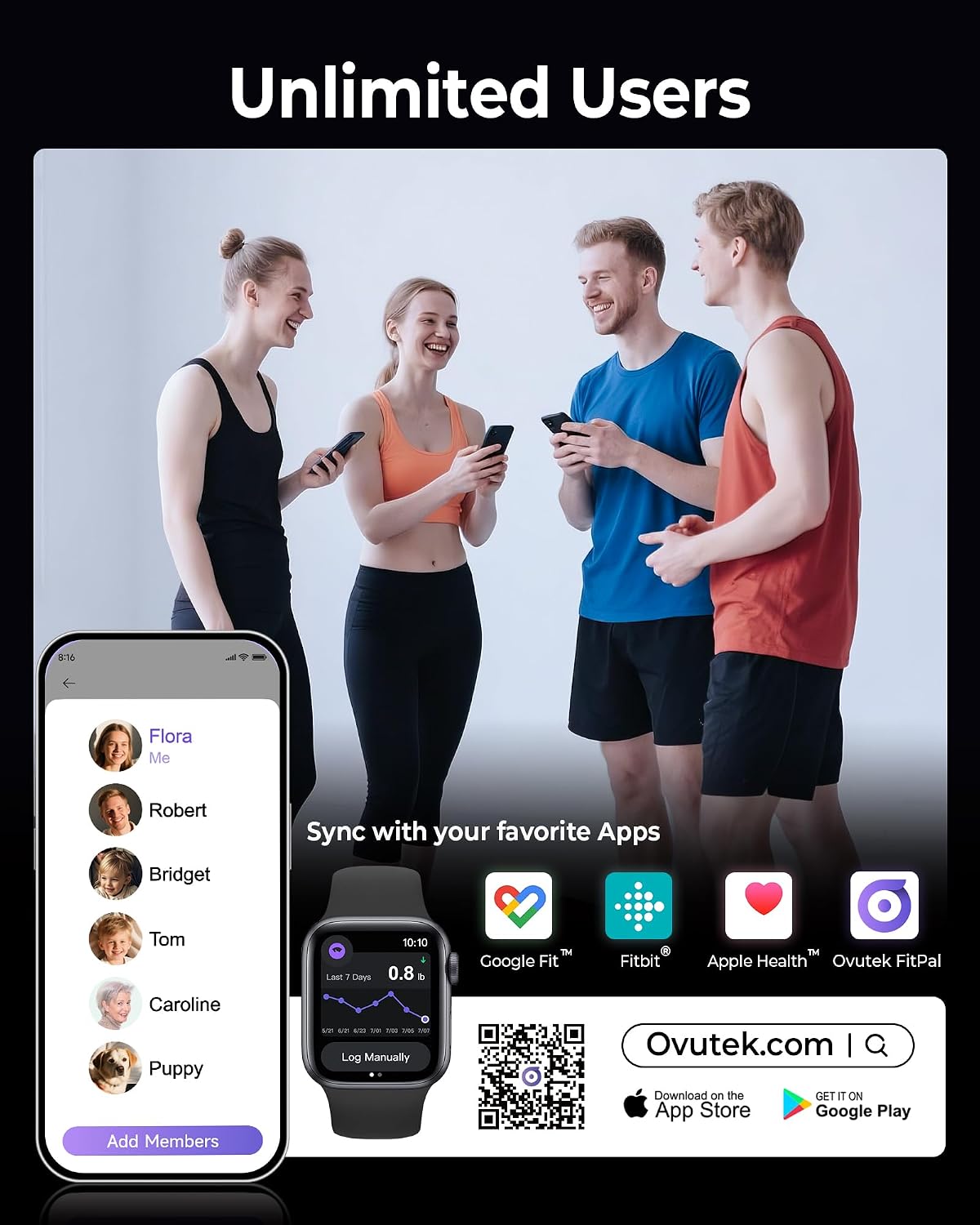 Thumbnail 6 de Ovutek Smart Scale with 5.3-Inch Display