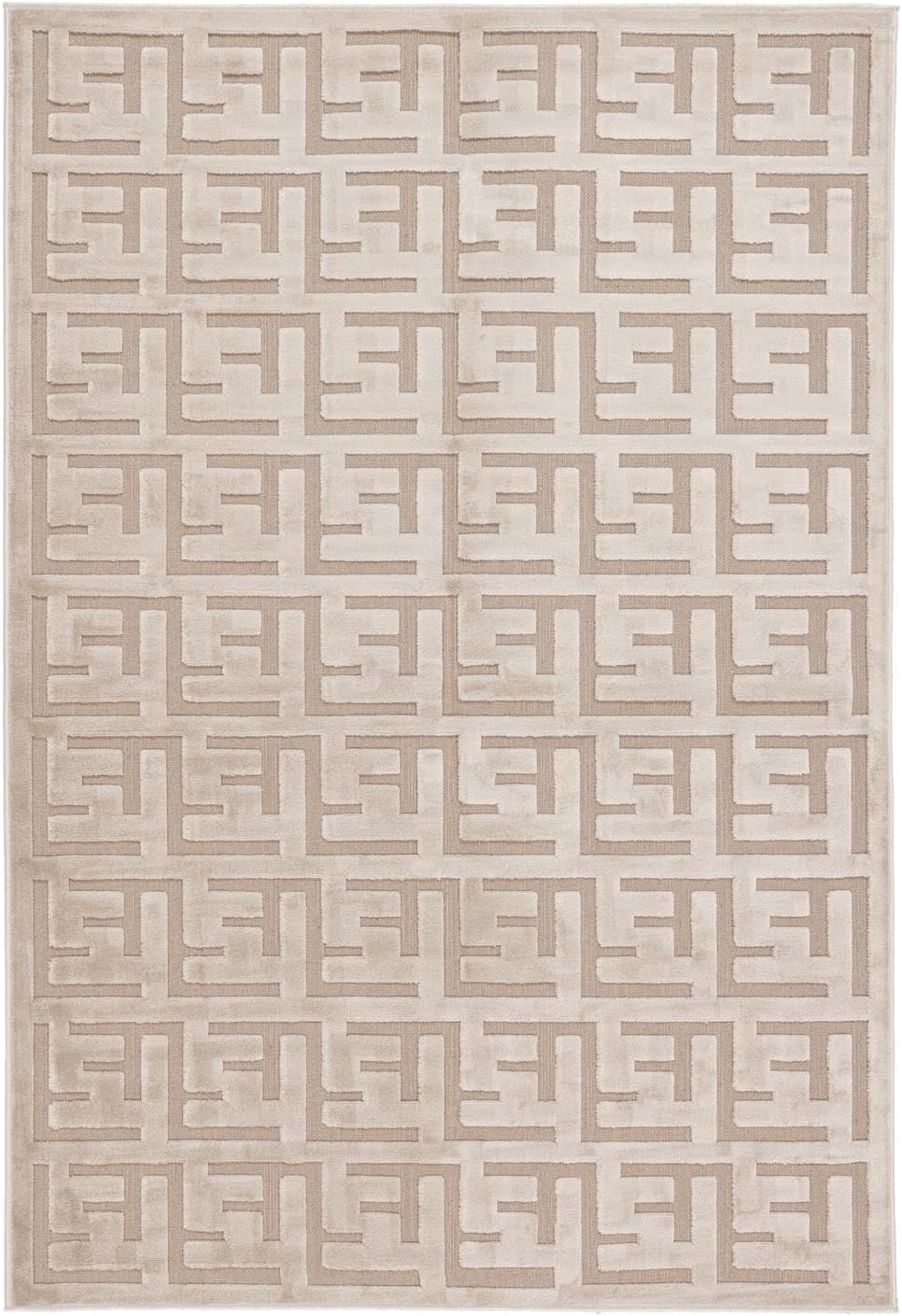 Detalle de RugVista Dakari Rug, 160 x 230 cm, Beige, Medium Pile