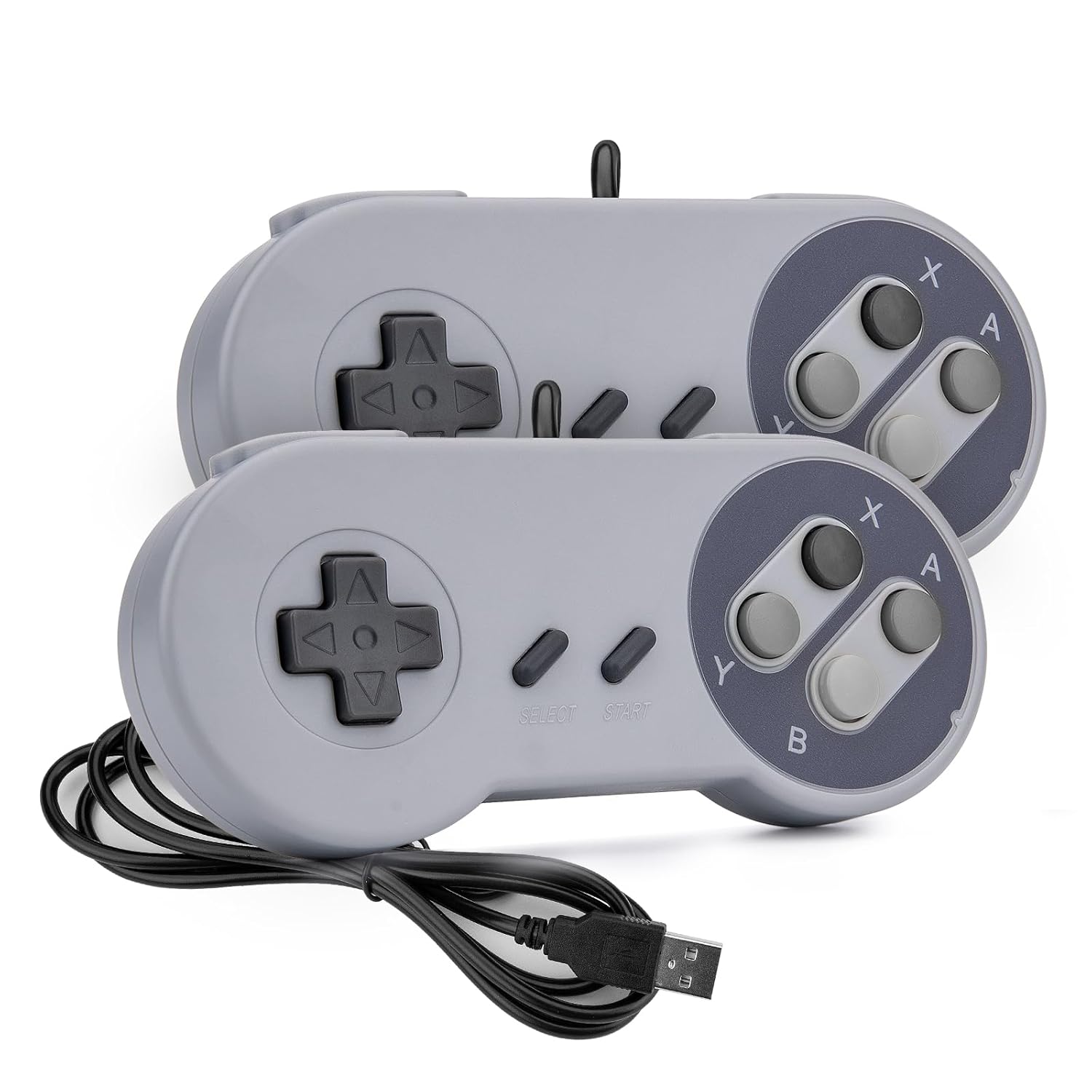 Detalle de Rii USB Classic Controller Gamepad Joypads (2er Pack, 1,5 m) – Klassischer USB Gamepad für PC, Raspberry Pi und mehr