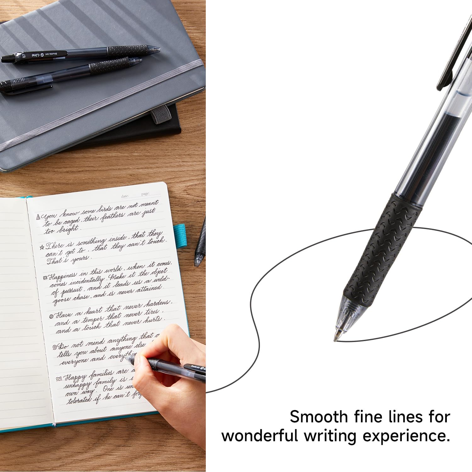 Thumbnail 2 de Lineon 46 penne gel nere 20+26 ricariche 🖊️