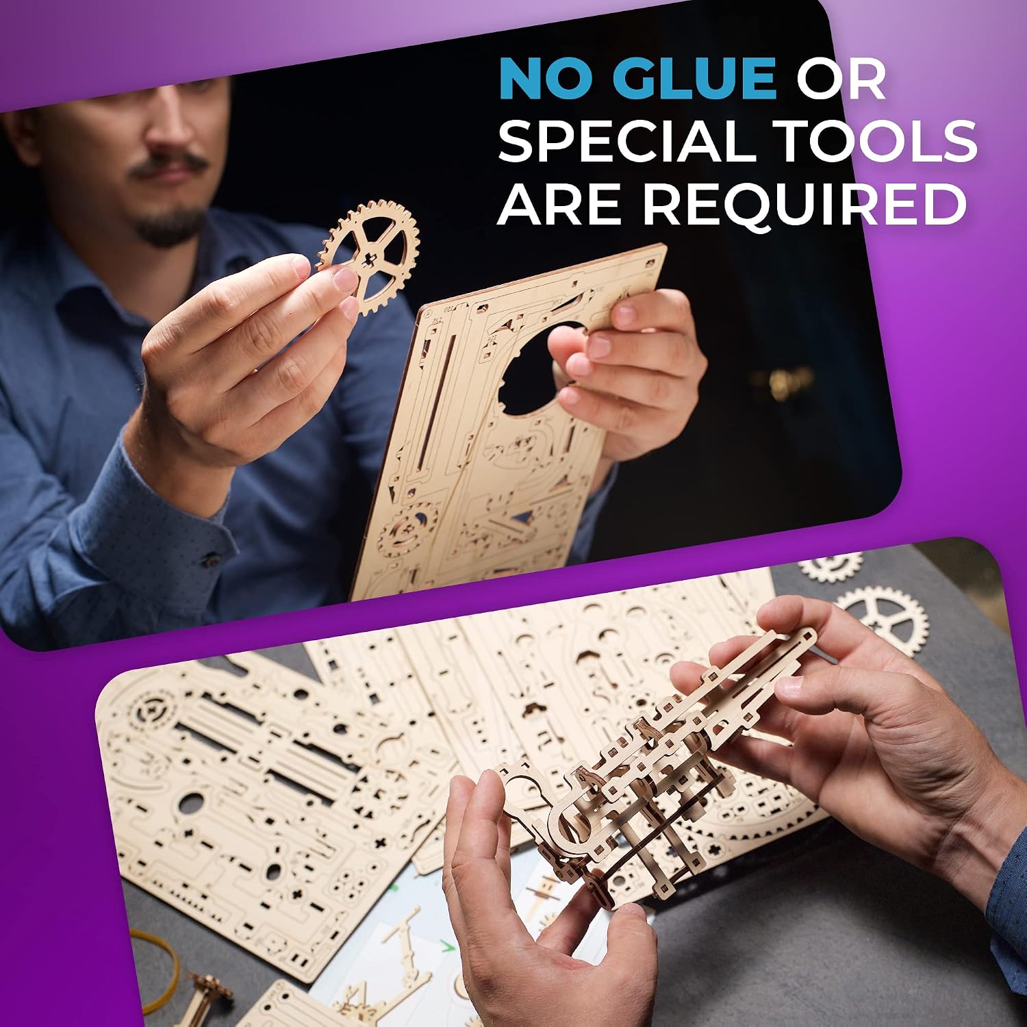 Detalle 2 de UGEARS Wooden Marble Run 355 pcs