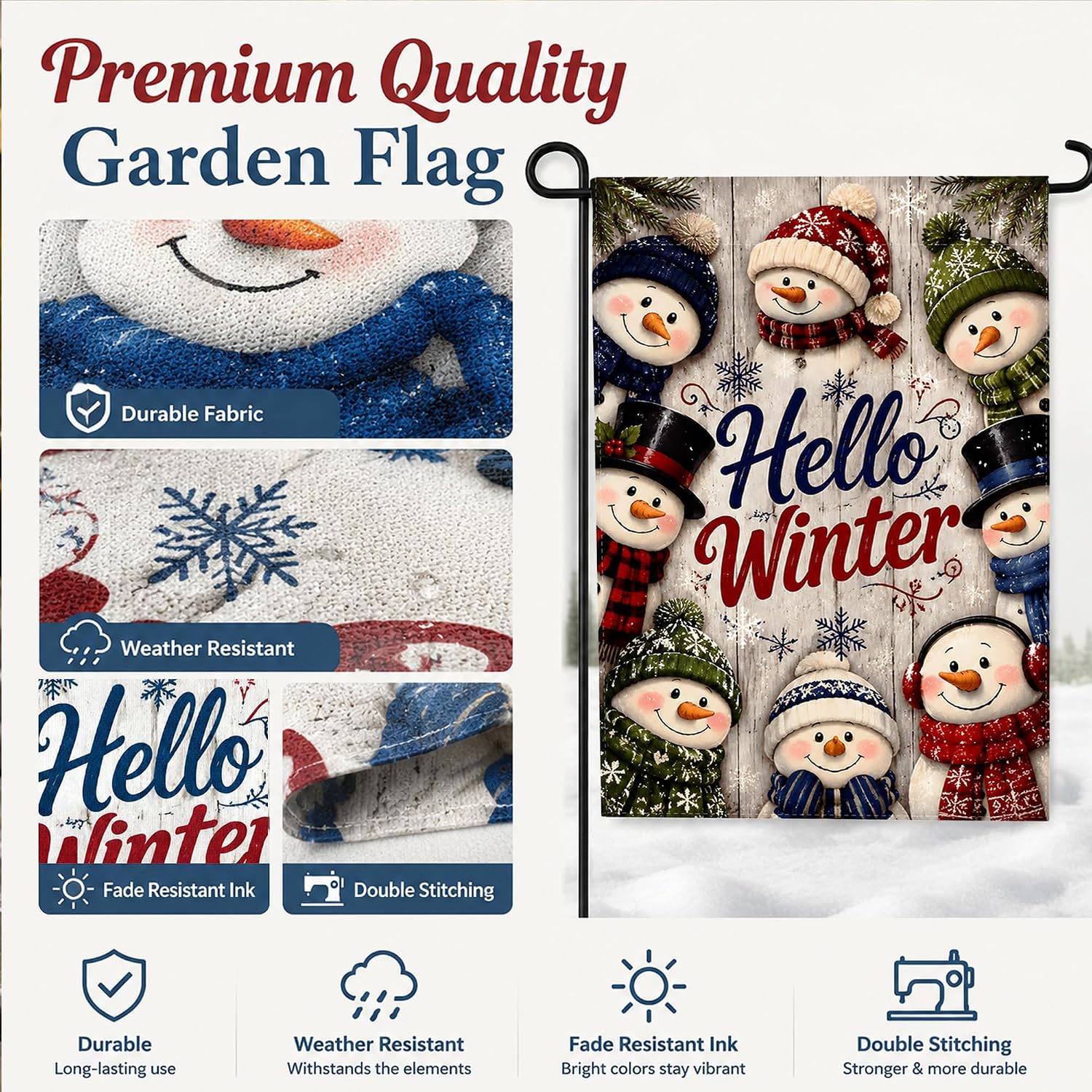 Thumbnail 3 de Christmas Garden Flag, 12 x 18 inches