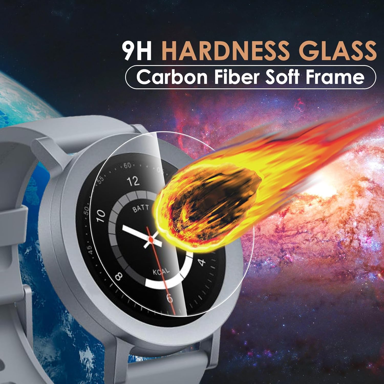 Thumbnail 3 de Hianjoo 6-Pack tempered glass screen protectors for CMF by Nothing Watch Pro 2 (ultra-clear, anti-scratch)