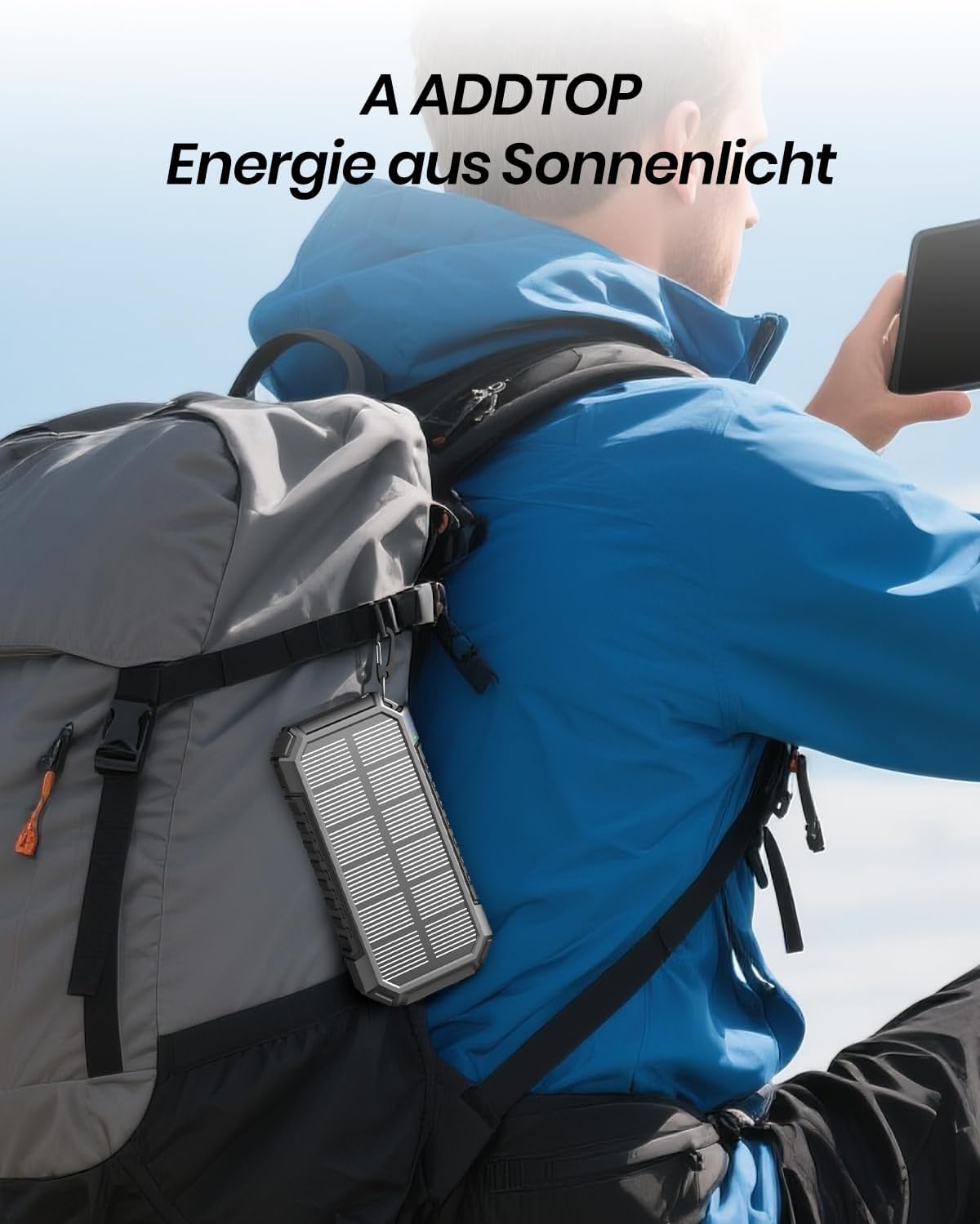 Thumbnail 6 de ADDTop Solar Power Bank 26800mAh Kabellos