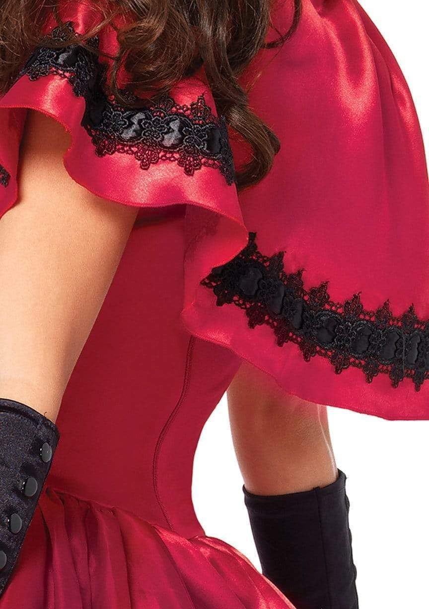Detalle 2 de Leg Avenue UA85230 Women's Gothic Riding Hood Costume, 2-Piece Satin and Brocade