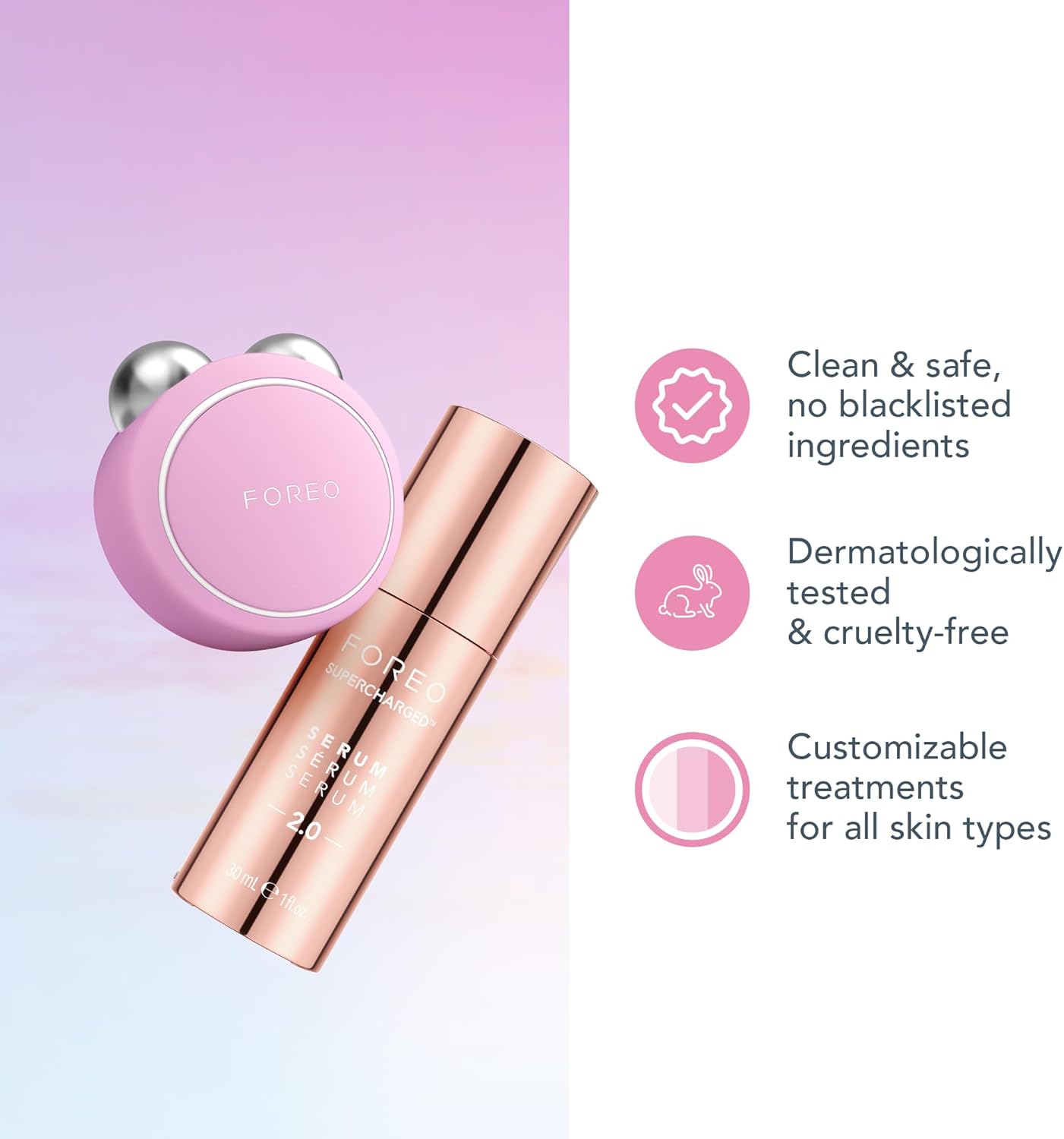 Thumbnail 6 de FOREO BEAR mini Pearl Pink appareil lifting visage