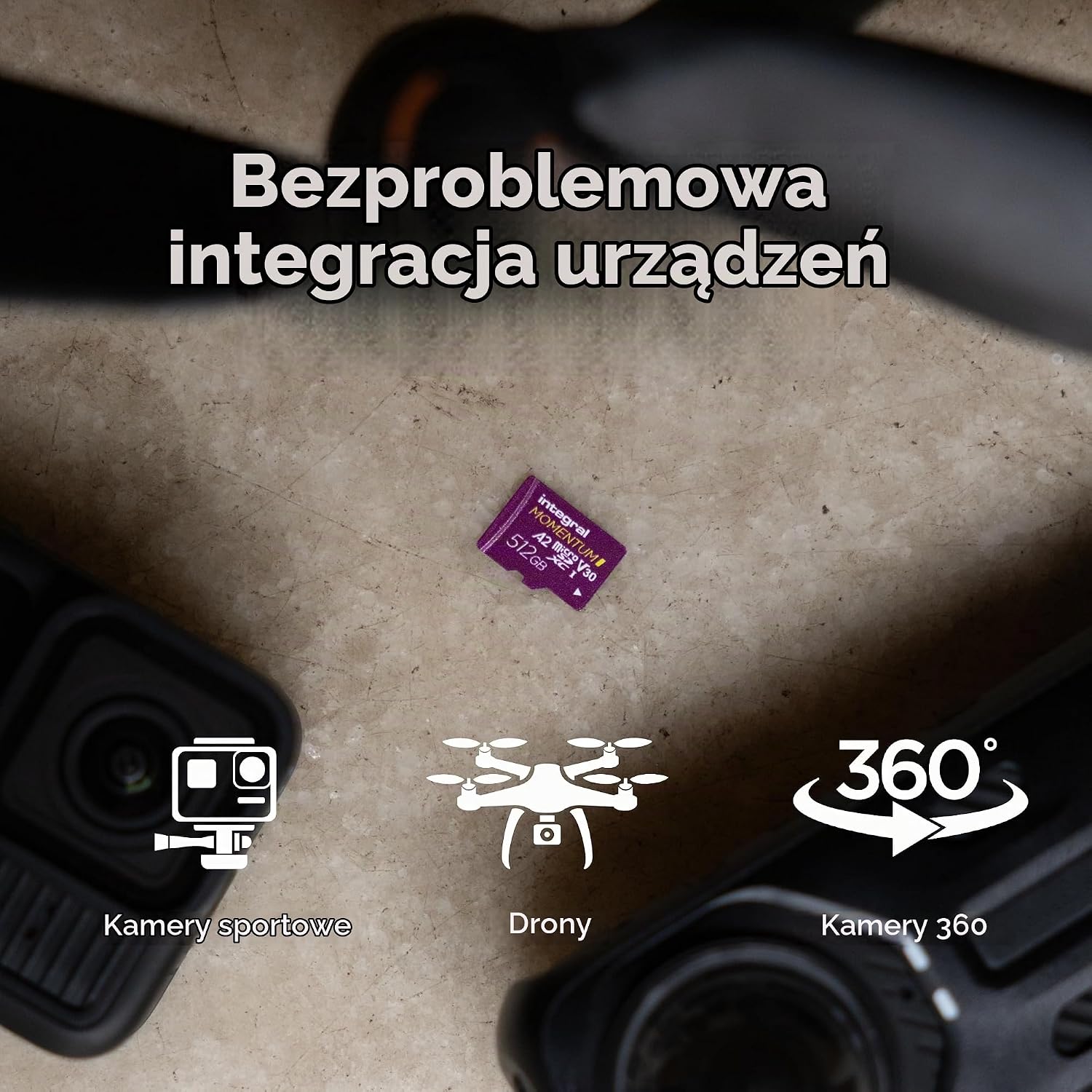 Thumbnail 4 de Integral Momentum – karta microSDXC 256 GB, V30, U3, A2, do 210 MB/s