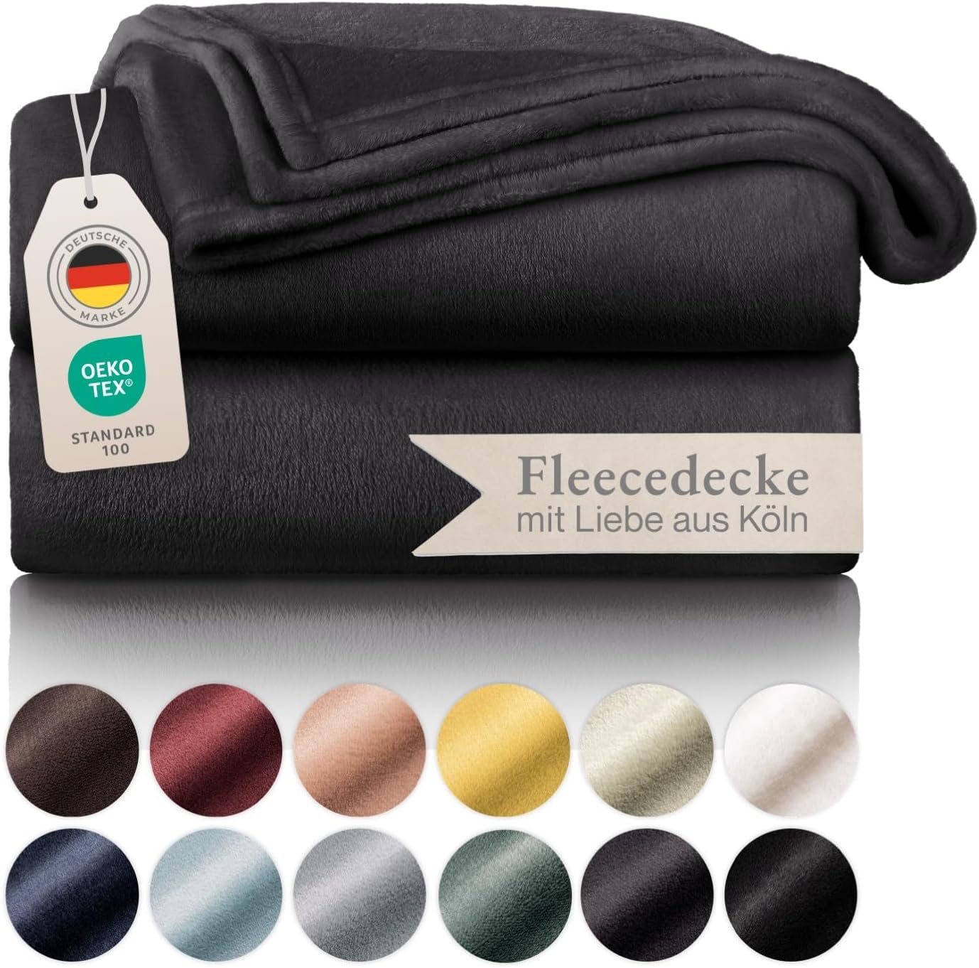 Detalle de Blumtal Fleecedecke 270x230 cm Kuscheldecke