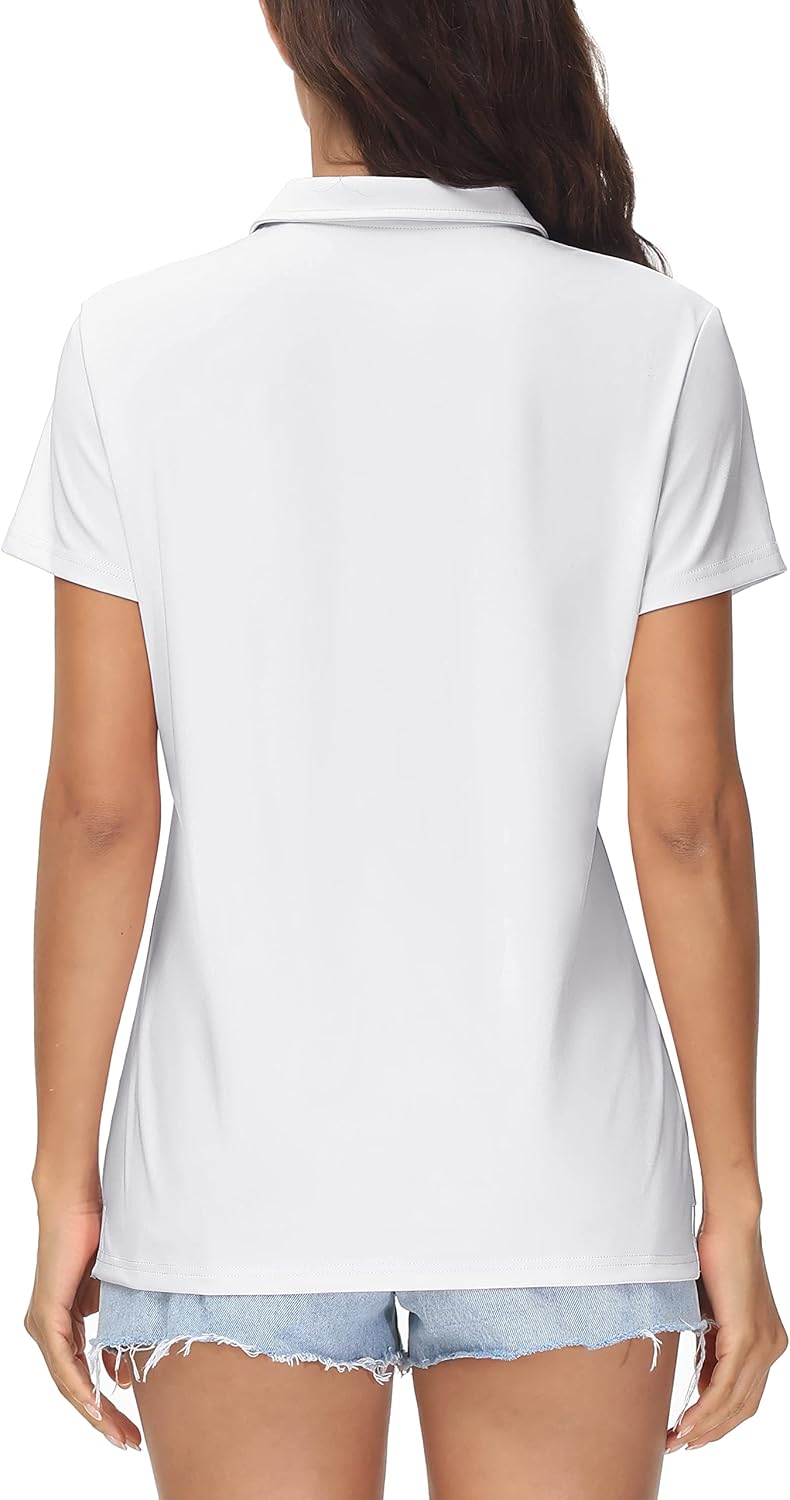 Detalle 2 de MAGCOMSEN Women’s Golf Polo Shirt (UPF 50+ Quick-Dry, Short Sleeve)