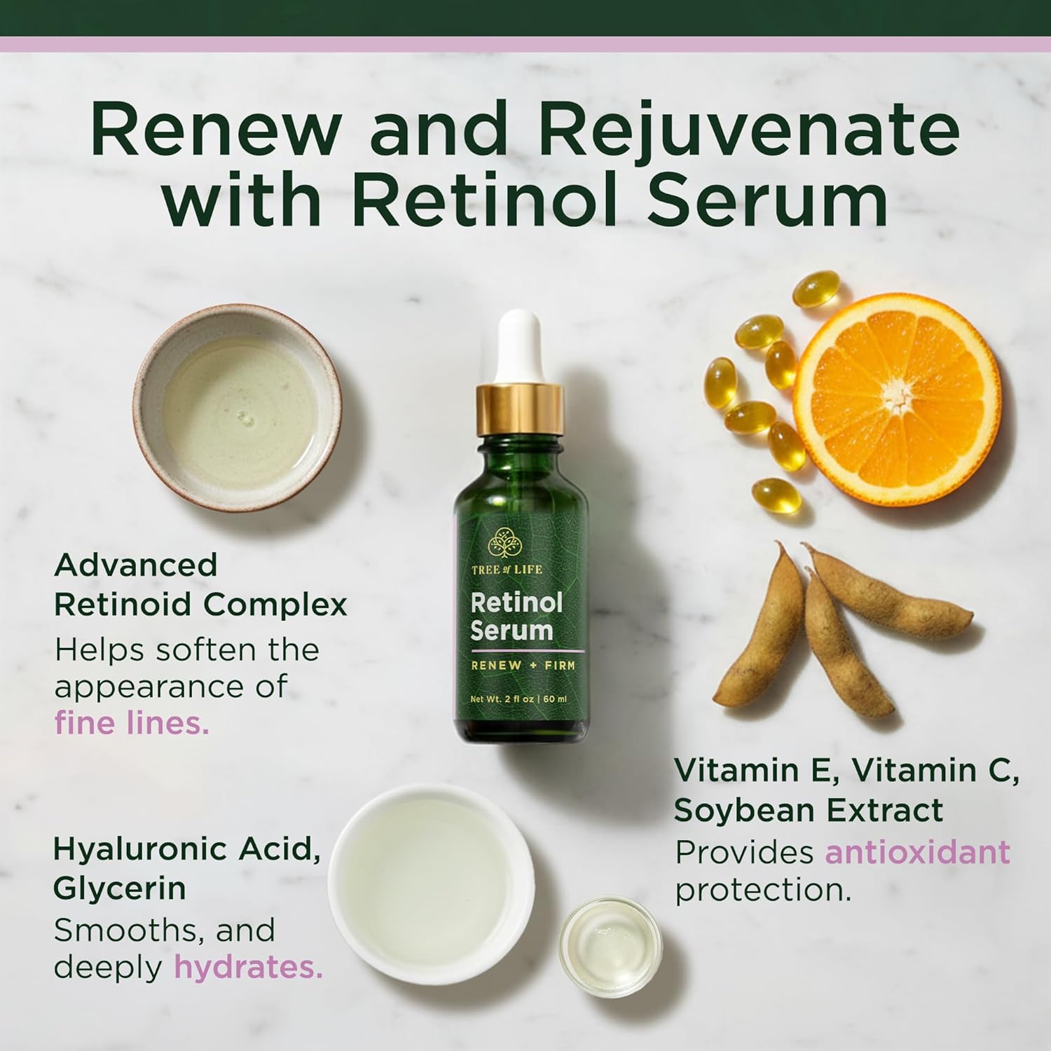 Thumbnail 1 de Tree of Life Beauty Retinol Serum 2 fl oz 💧