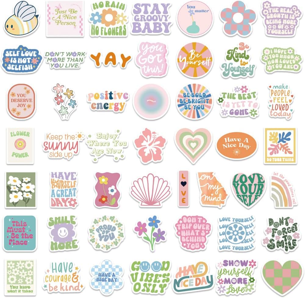 Detalle de Inspirational Vinyl Stickers 100-piece pack