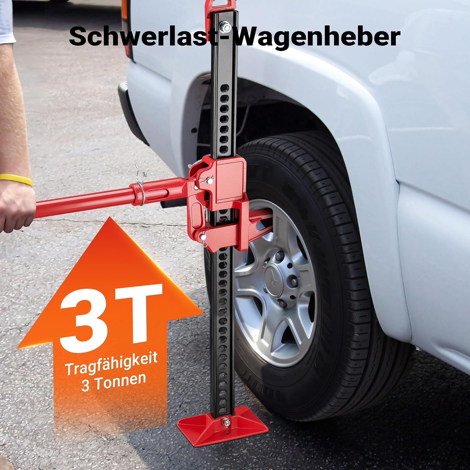 Thumbnail 3 de Wiltec 36‘‘ Wagenheber bis 3000 kg 76 cm Hubhöhe