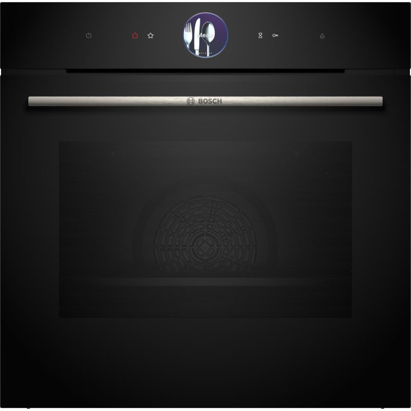 Detalle de Bosch Serie 8 HSG7364B1: Horno eléctrico 71 L con vapor, autolimpieza y control Wi‑Fi