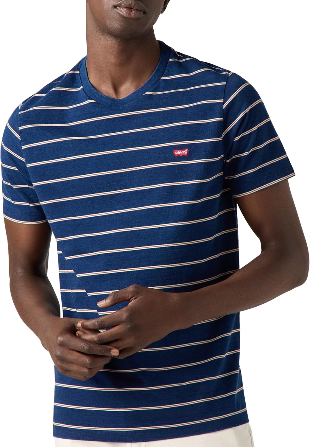 Detalle de Levi's SS Original Housemark tee Camiseta para Hombre – Taper Stripe True In, XS