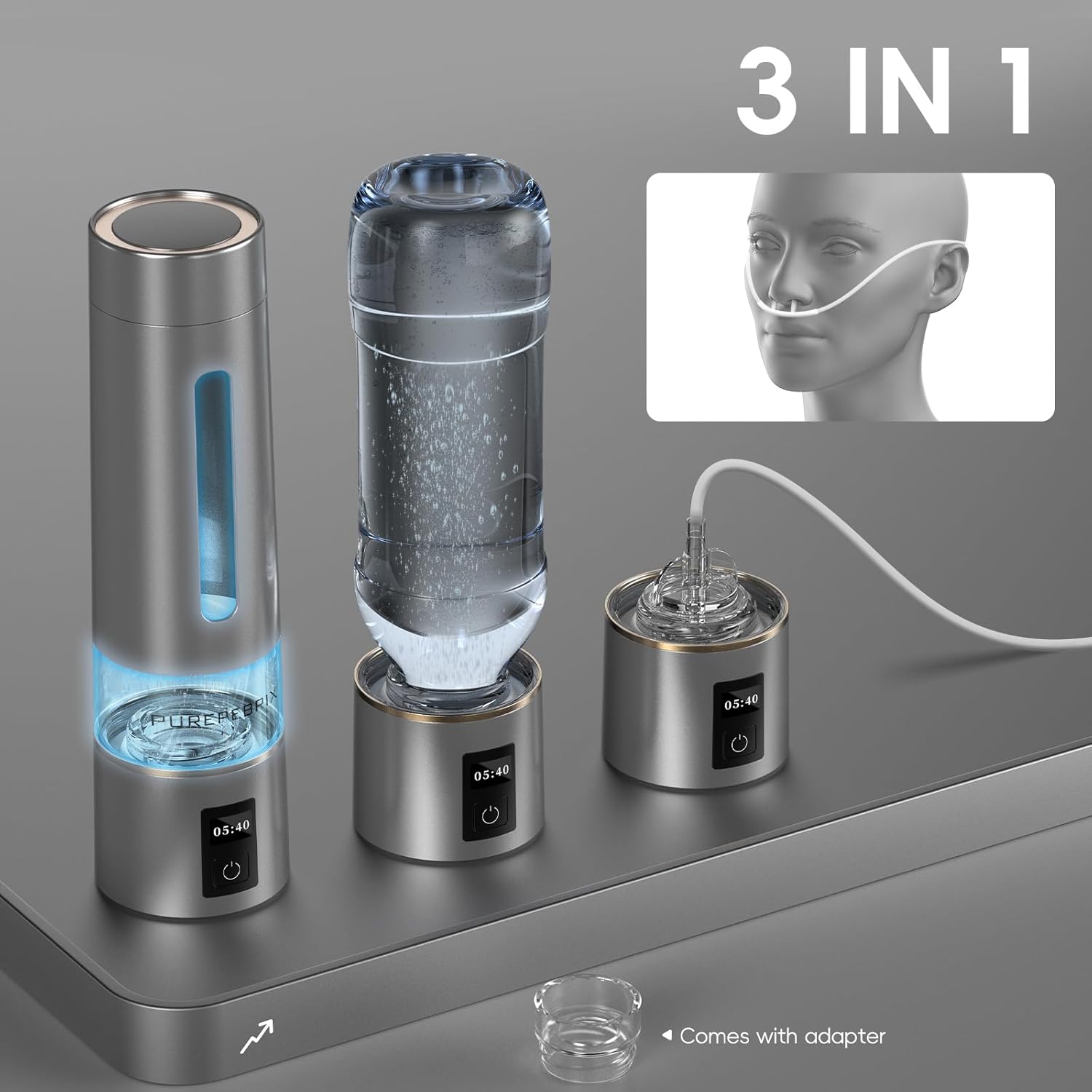 Thumbnail 4 de PUREPEBRIX H8000 Hydrogen Bottle 8100 PPB