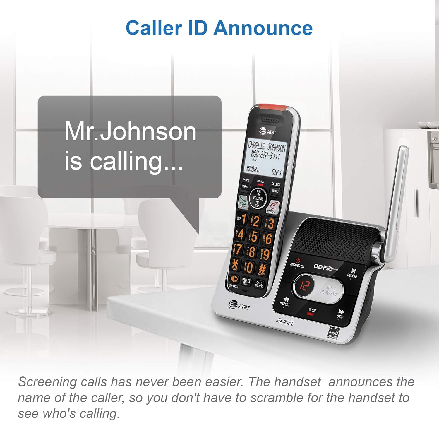 Detalle 2 de AT&T BL102-5 DECT 6.0 5-Handset Cordless Phone