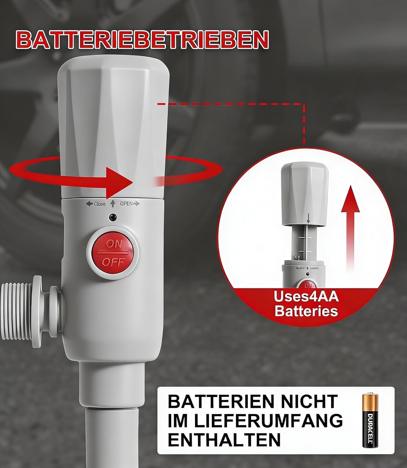Thumbnail 2 de Anngrowy Elektrische Kraftstoffpumpe 3,2 GPM (12 L/min) batteriebetriebene Flüssigkeitstransferpumpe