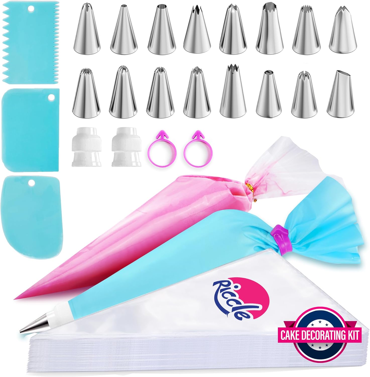 Riccle Piping Bags and Tips Set 124-Piece 🎂