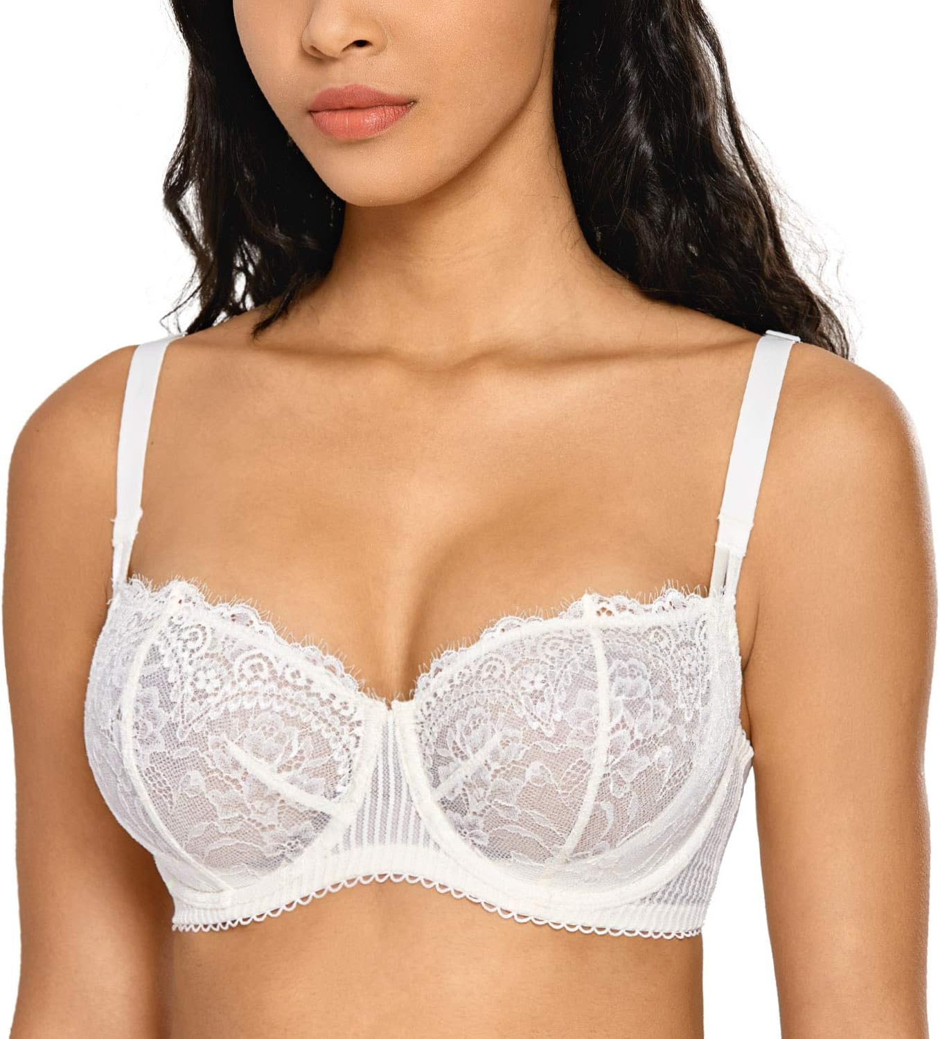 Thumbnail 4 de DOBREVA Soutien‑Gorge Balconnet Transparent Sexy