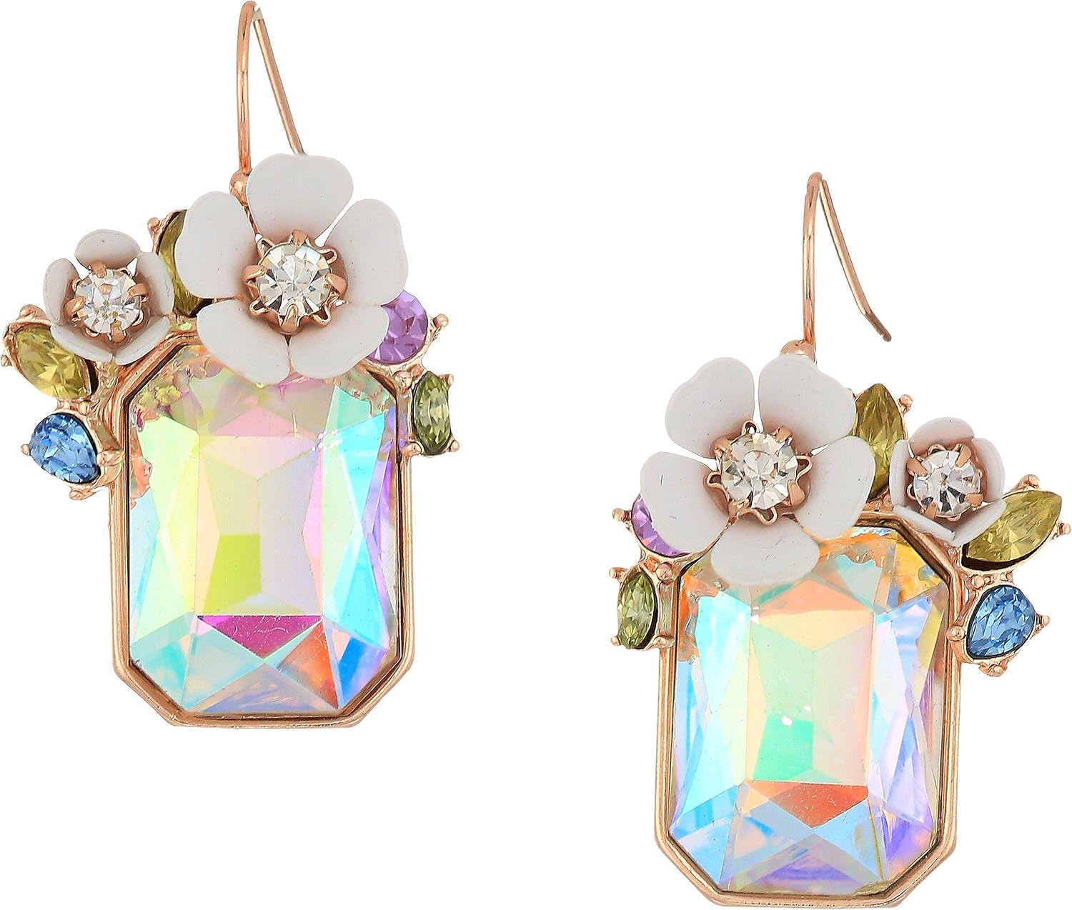 Detalle 2 de Flower Cluster Drop Earrings, 1.75-Inch Length