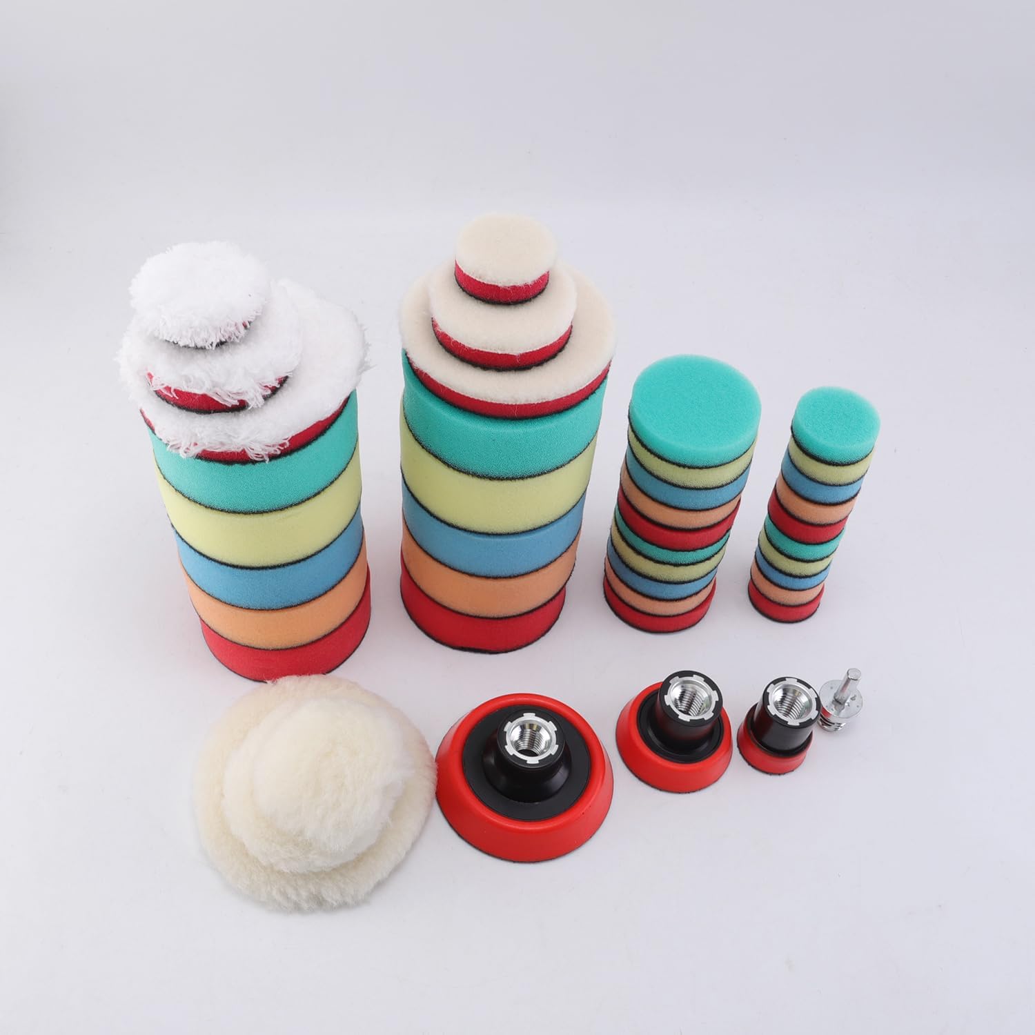 Detalle 2 de SPTA POSWMIX36 kit tamponi lucidatura 43 pezzi