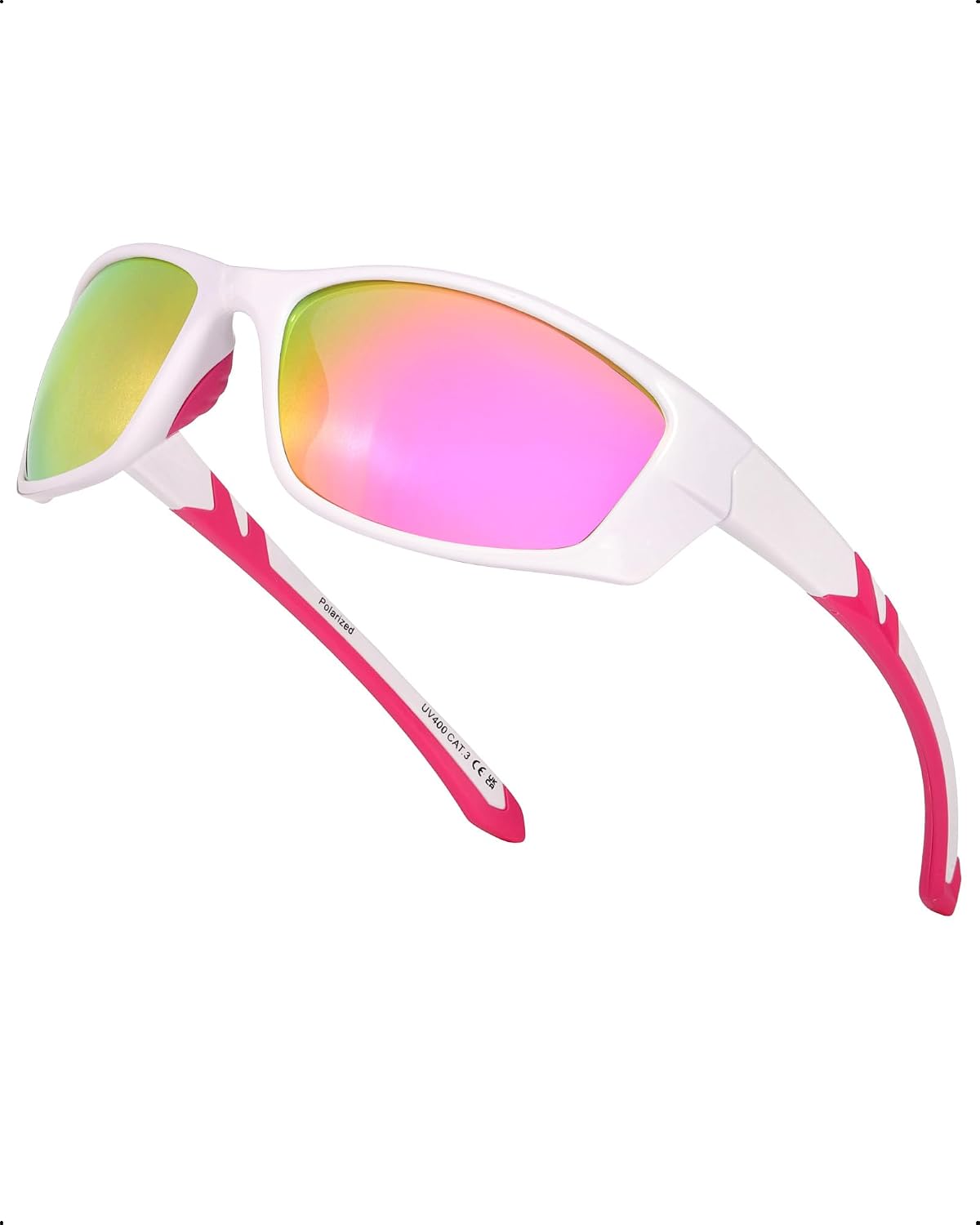 Detalle de Myiaur Women’s Sports Sunglasses (M8140) – Polarised UV400 Wrap Around Sunglasses for Running & Cycling