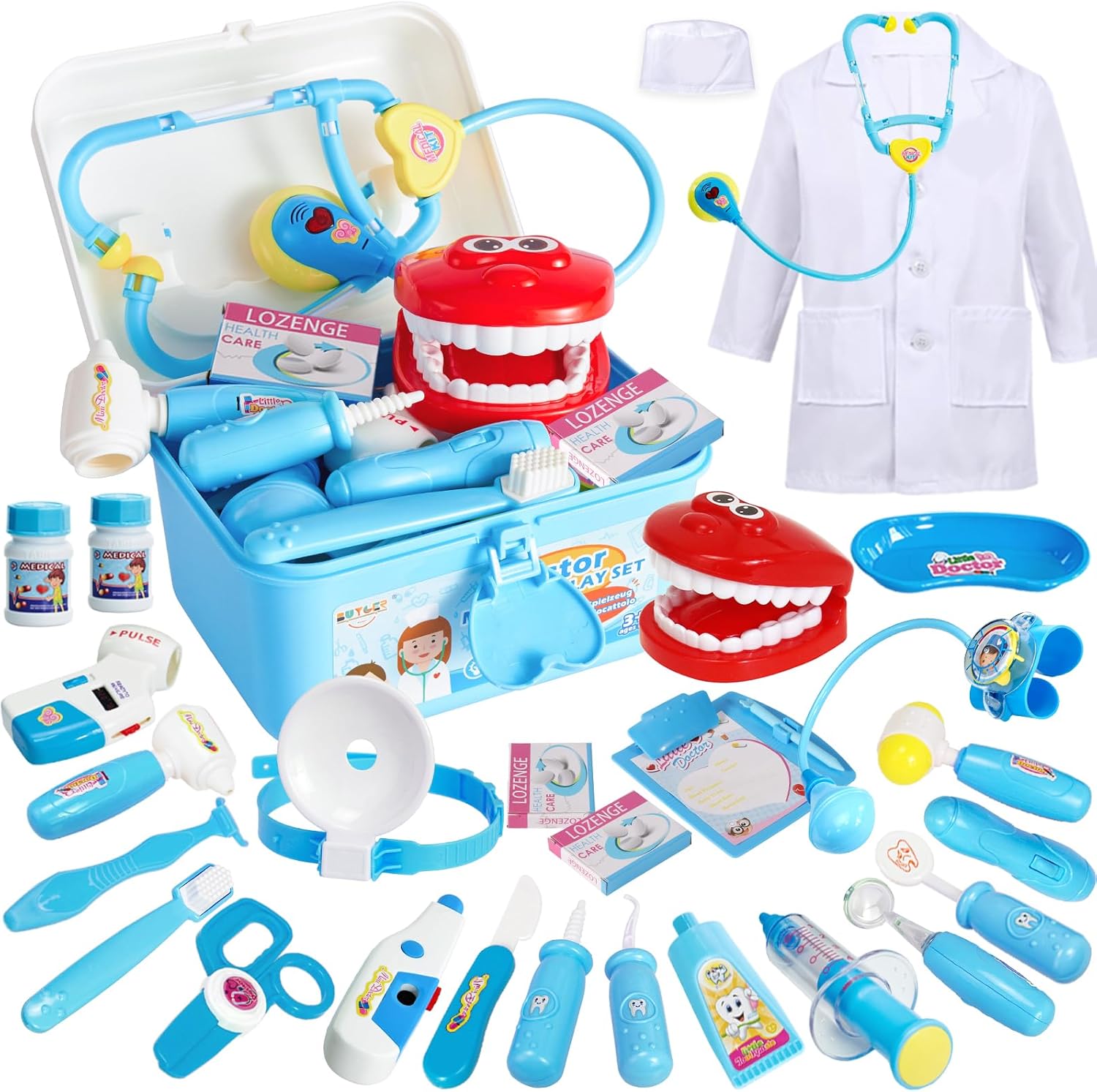 Thumbnail 6 de BUYGER Doctors Set for Kids 3 Years Old 3-in-1